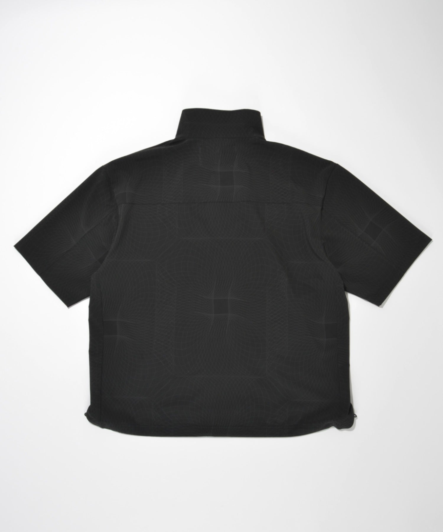 Technical S/S high-zip pullover - lineblack
