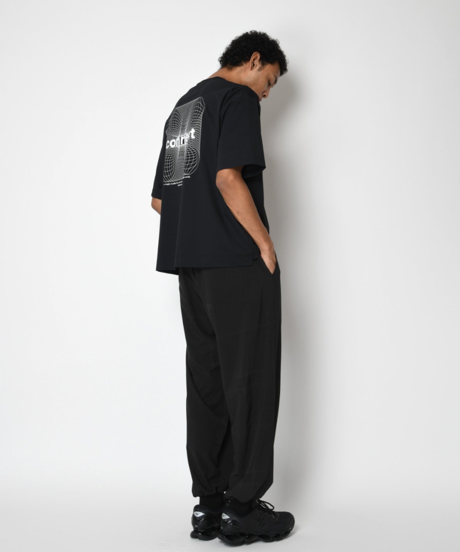 Technical easy pants - black