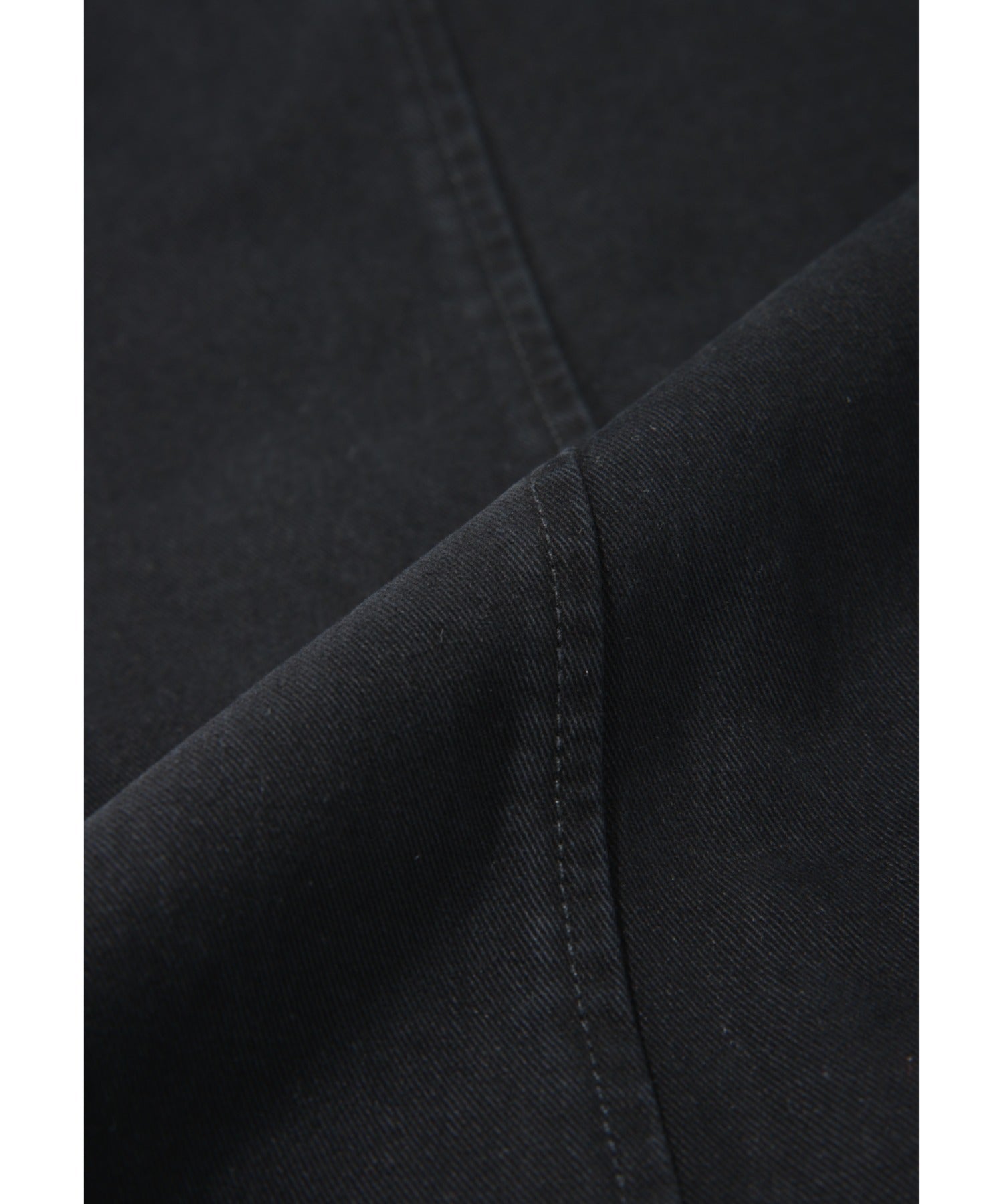 Pigment dyed stand-collar zip blouson-black