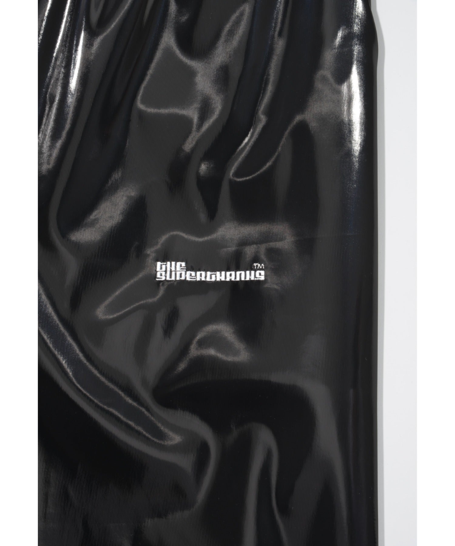 Side-tuck balloon pants - glitter black