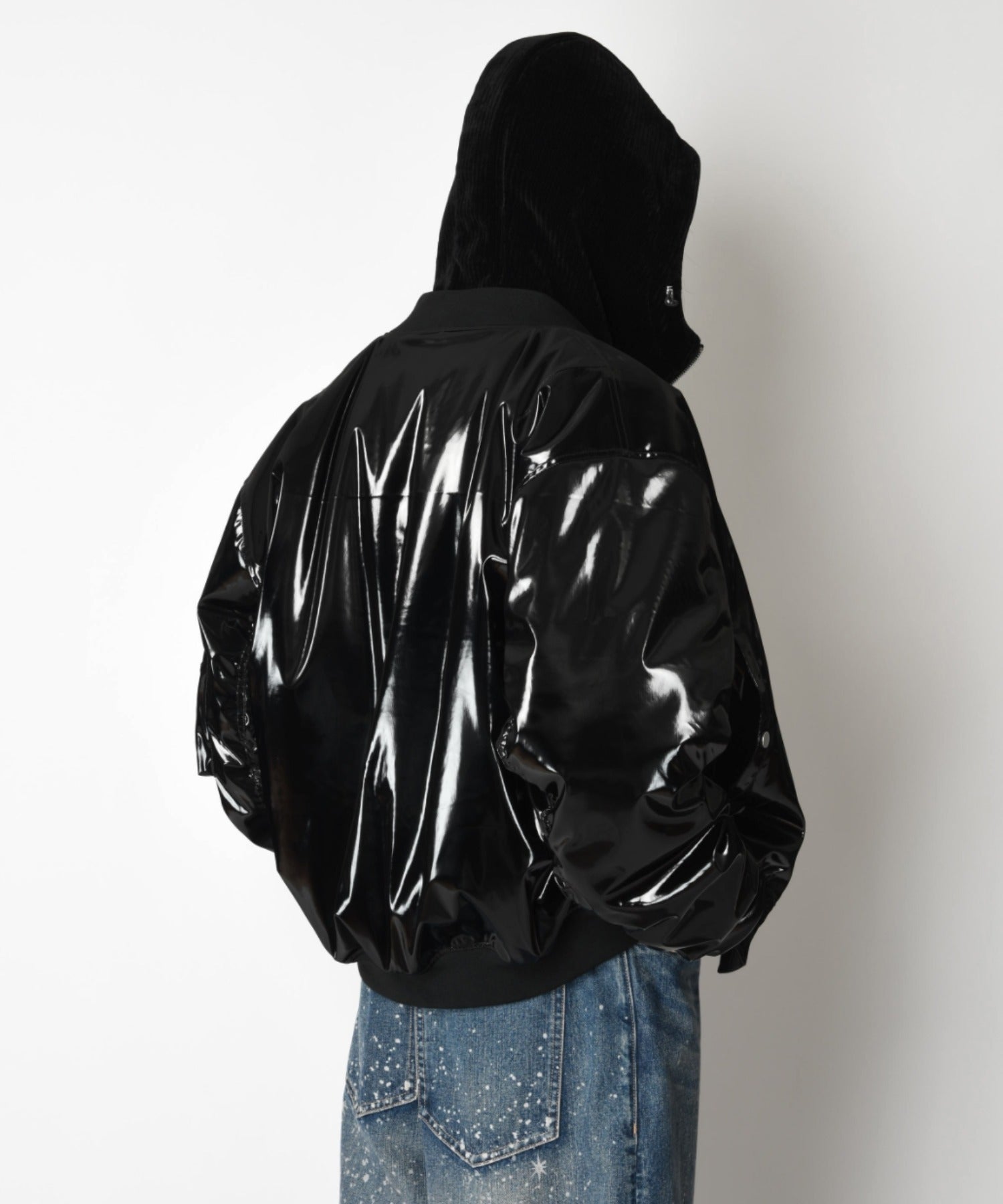Glitterblack Reversible Flight jacket - glitter-black