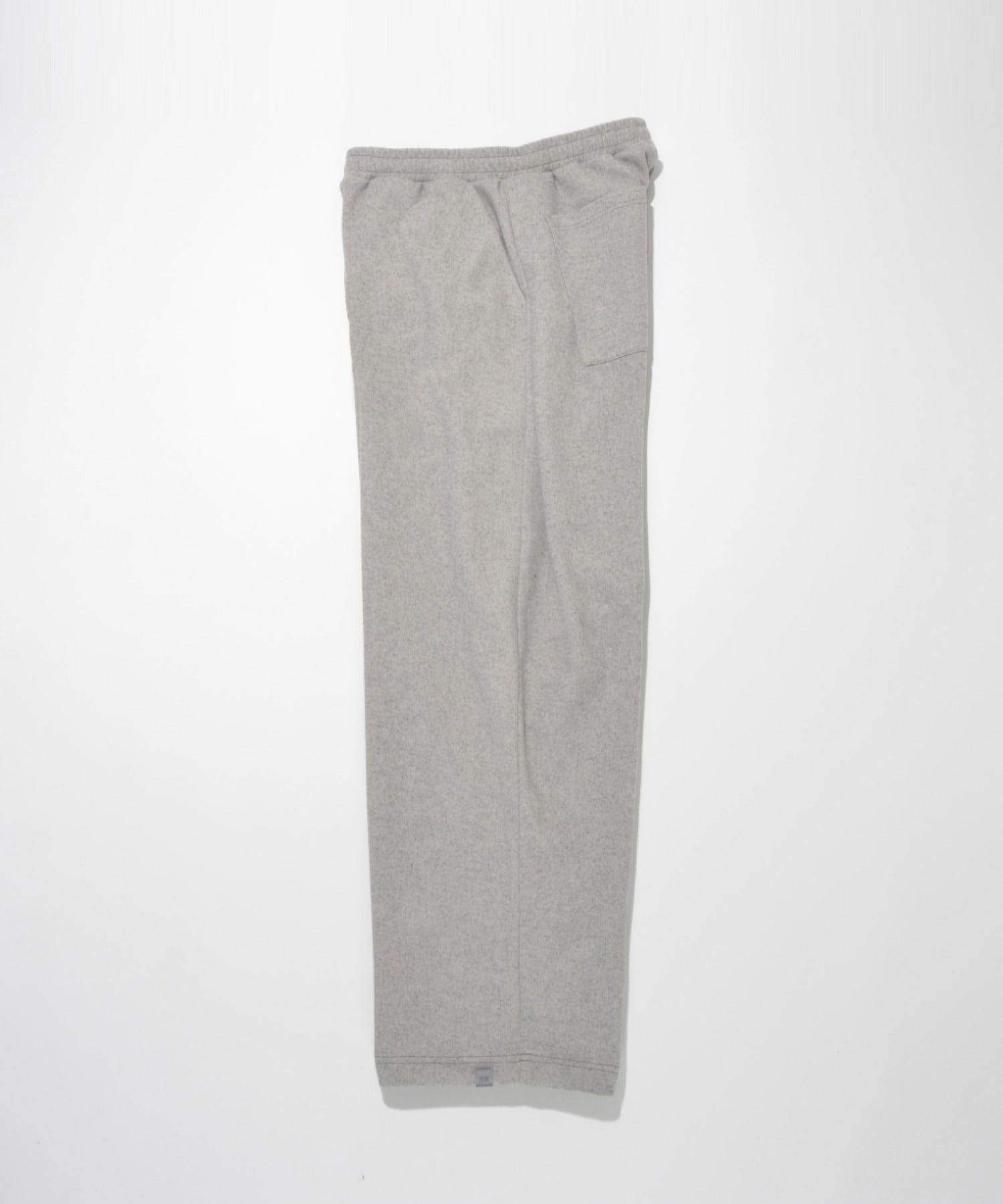 Stretch wool like Side-tuck balloon pants (刺繍無) - mix gray