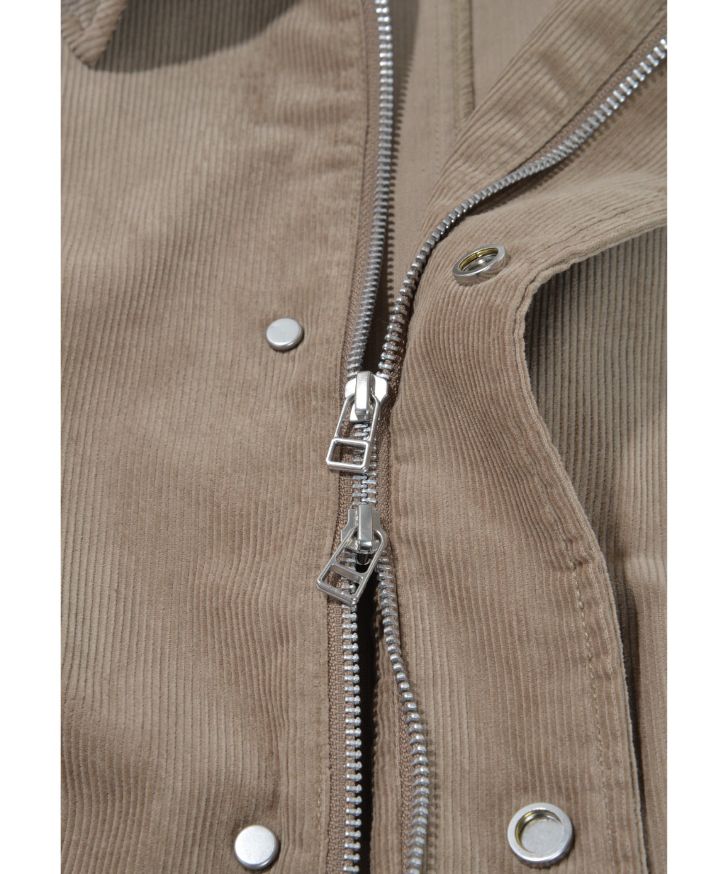 Corduroy Harrington Jacket- brown
