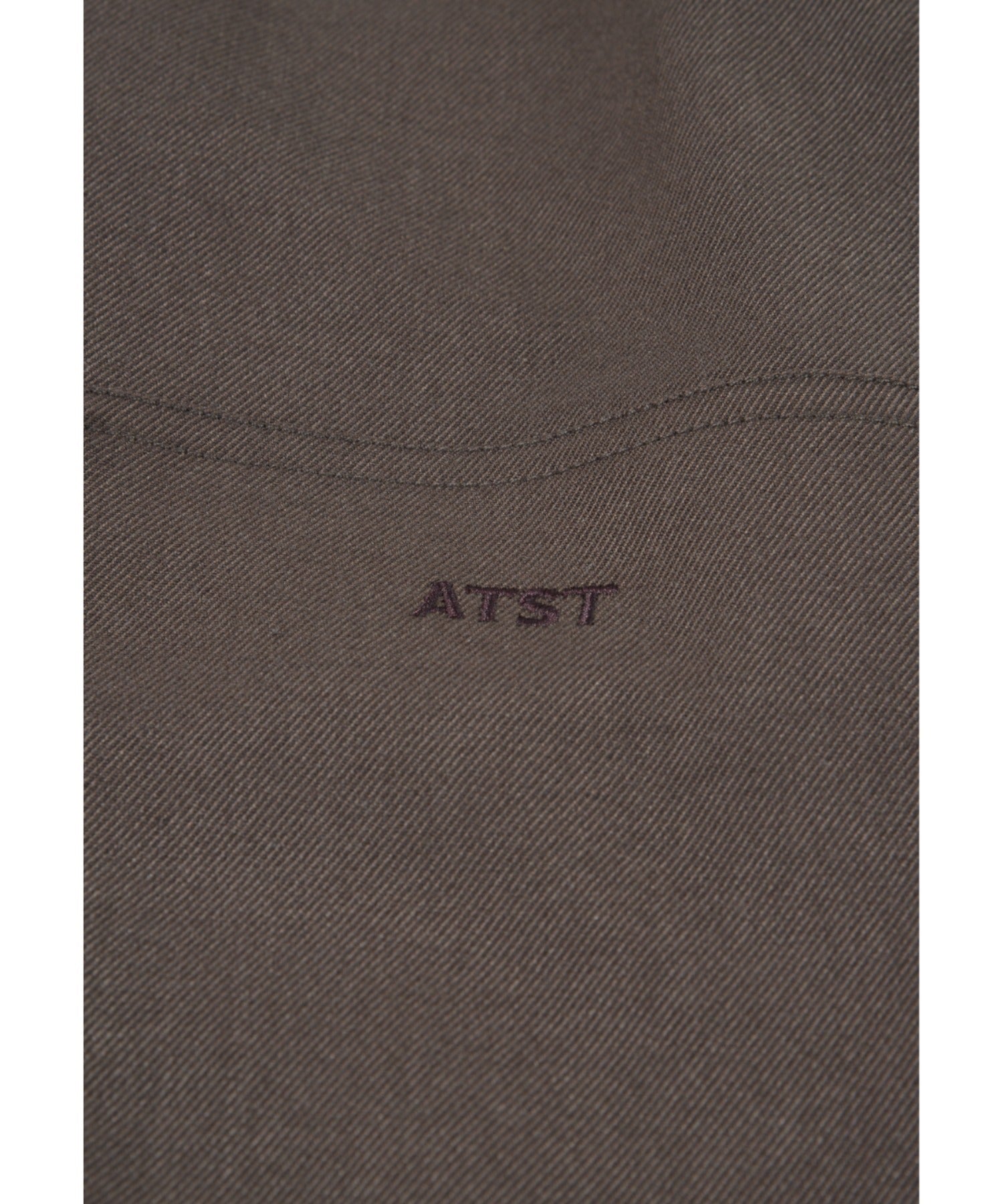 Layered hem Double knee Pants - brown