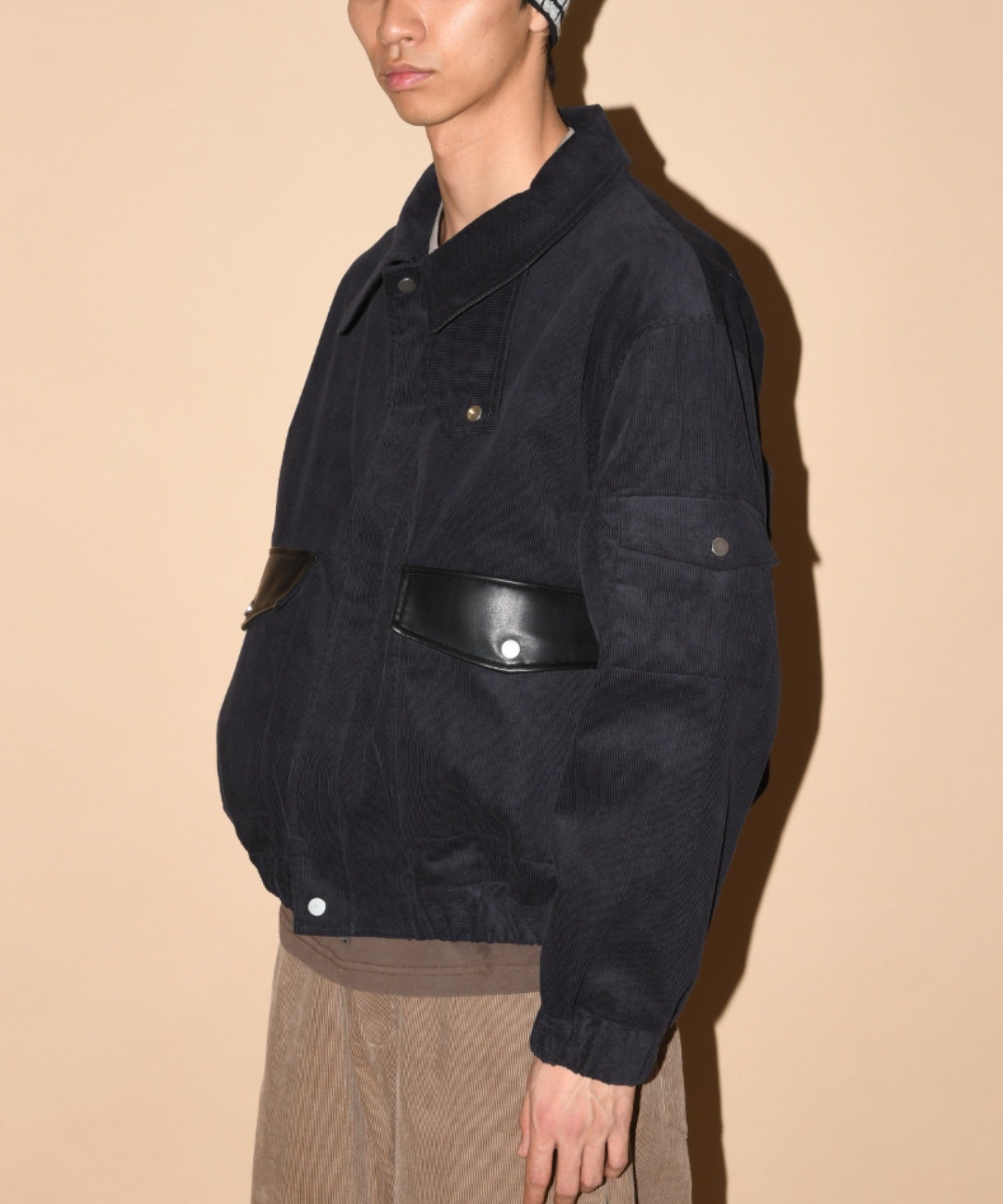 Corduroy Harrington Jacket - mocha