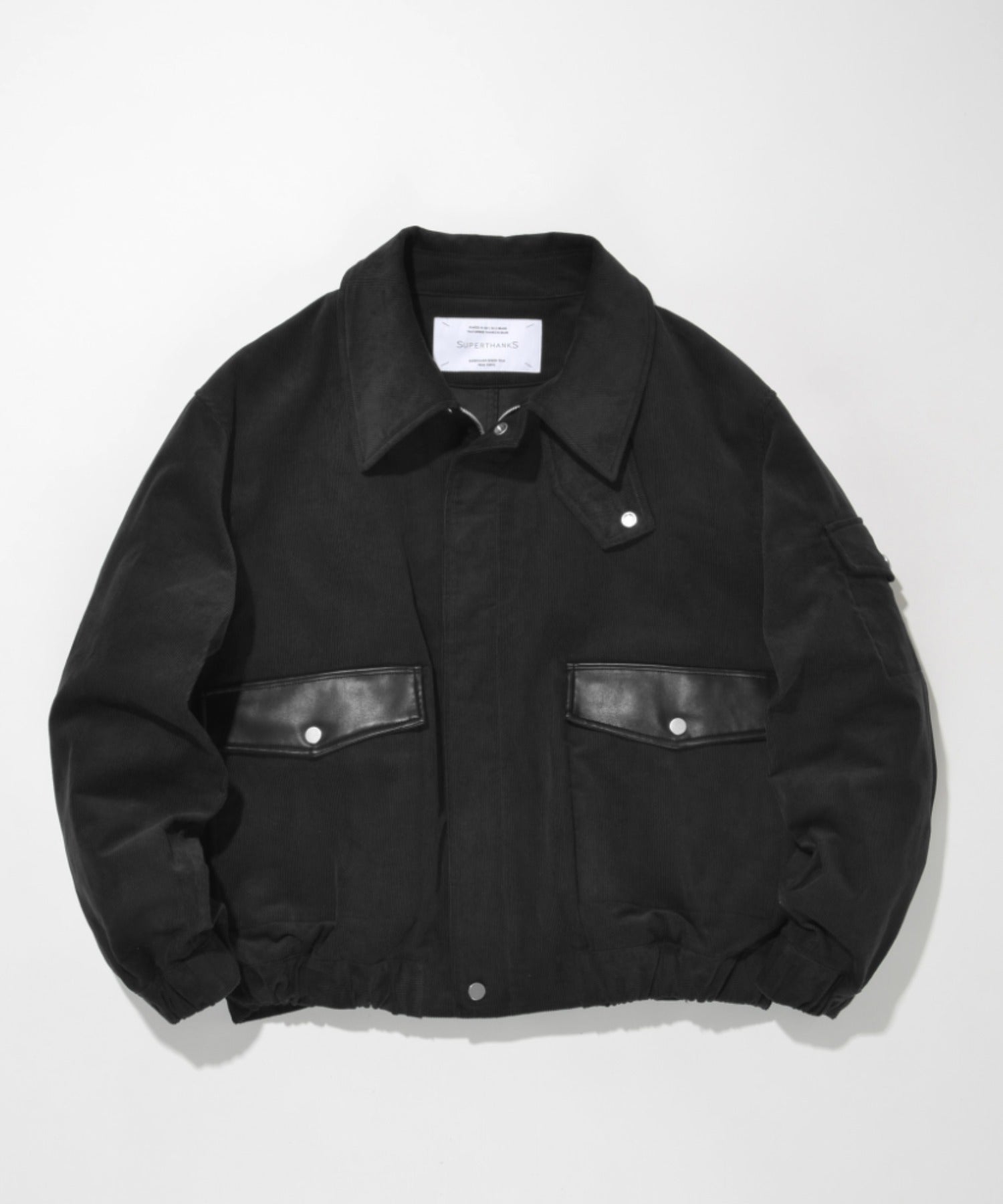 Corduroy Harrington Jacket- black