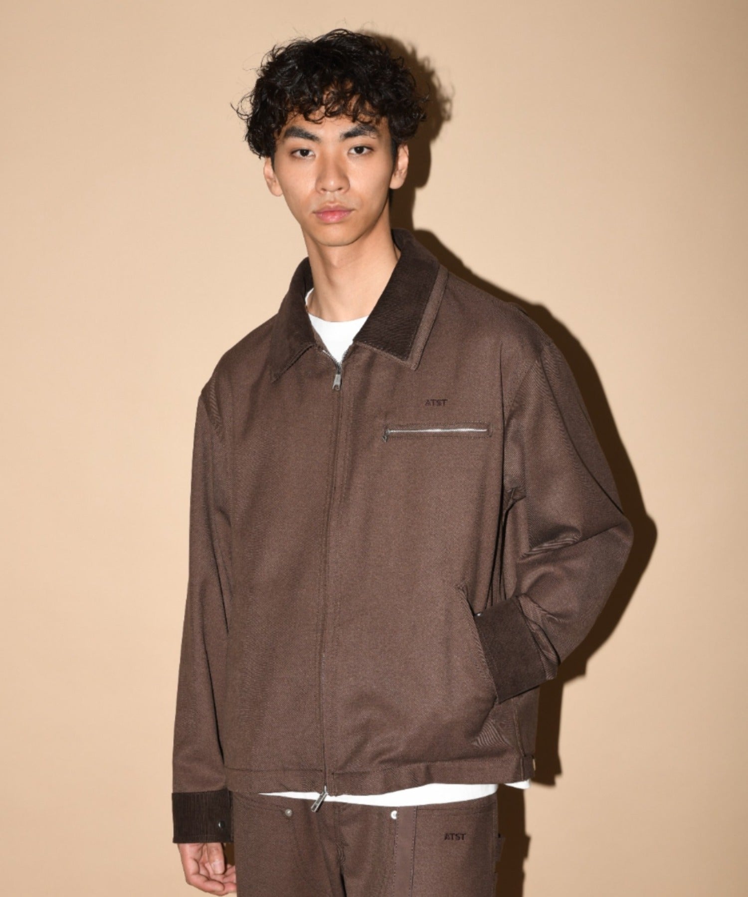 Double collar Detroit Jacket-Type - hickory