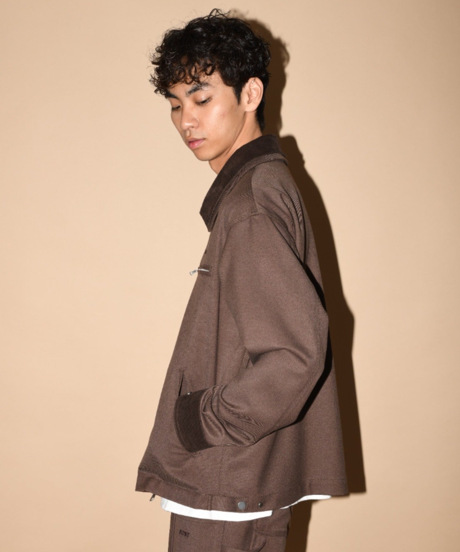 Double collar Detroit Jacket-Type - hickory