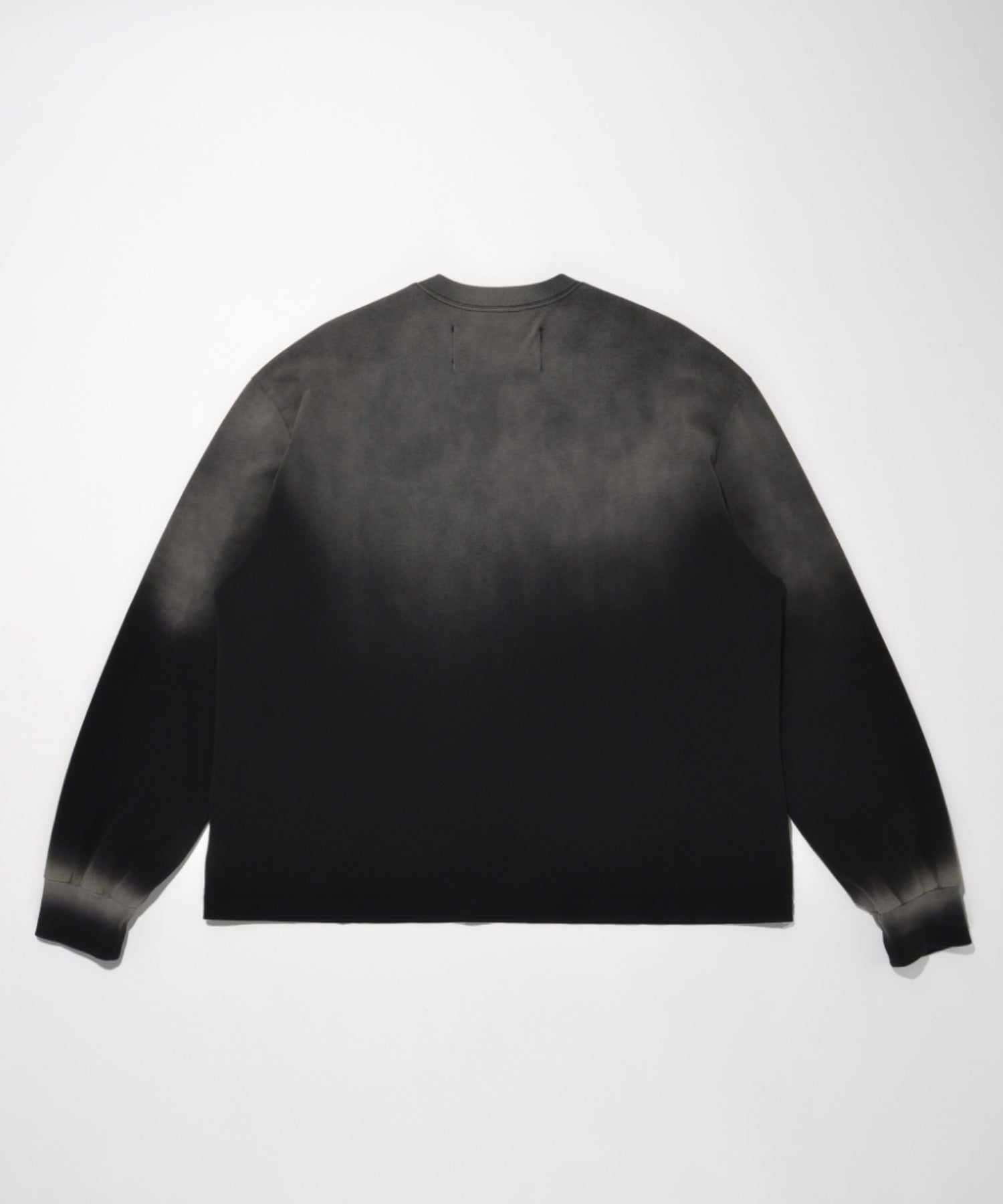 Sun faded Sweat L/S T-shirt - black