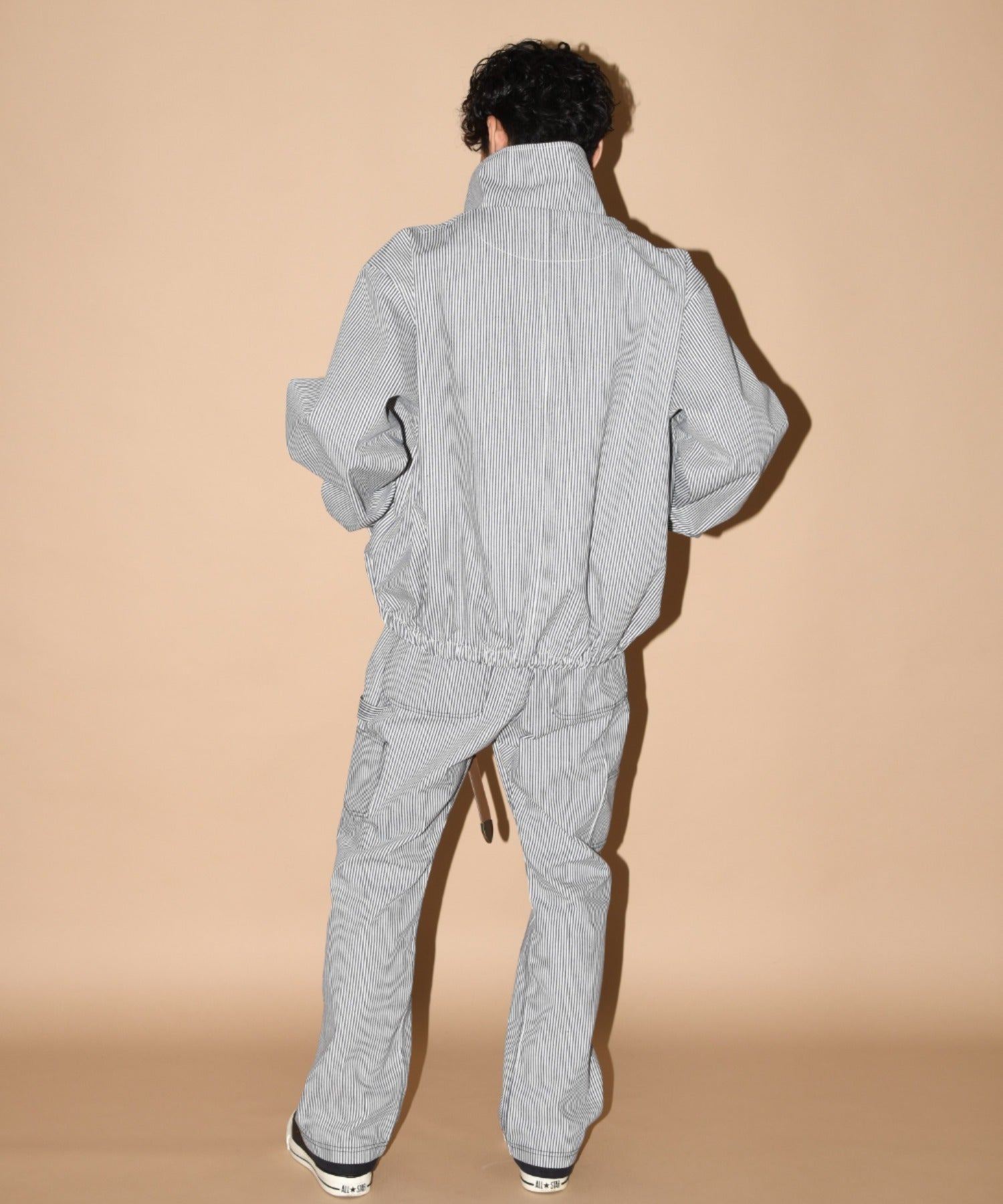 Layered hem Double knee Pants - hickory