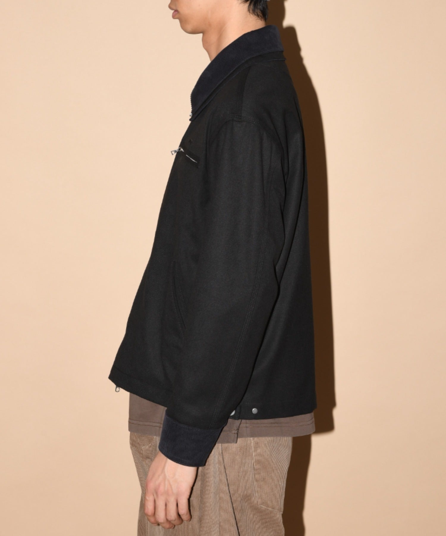 Double collar Detroit Jacket-Type - black