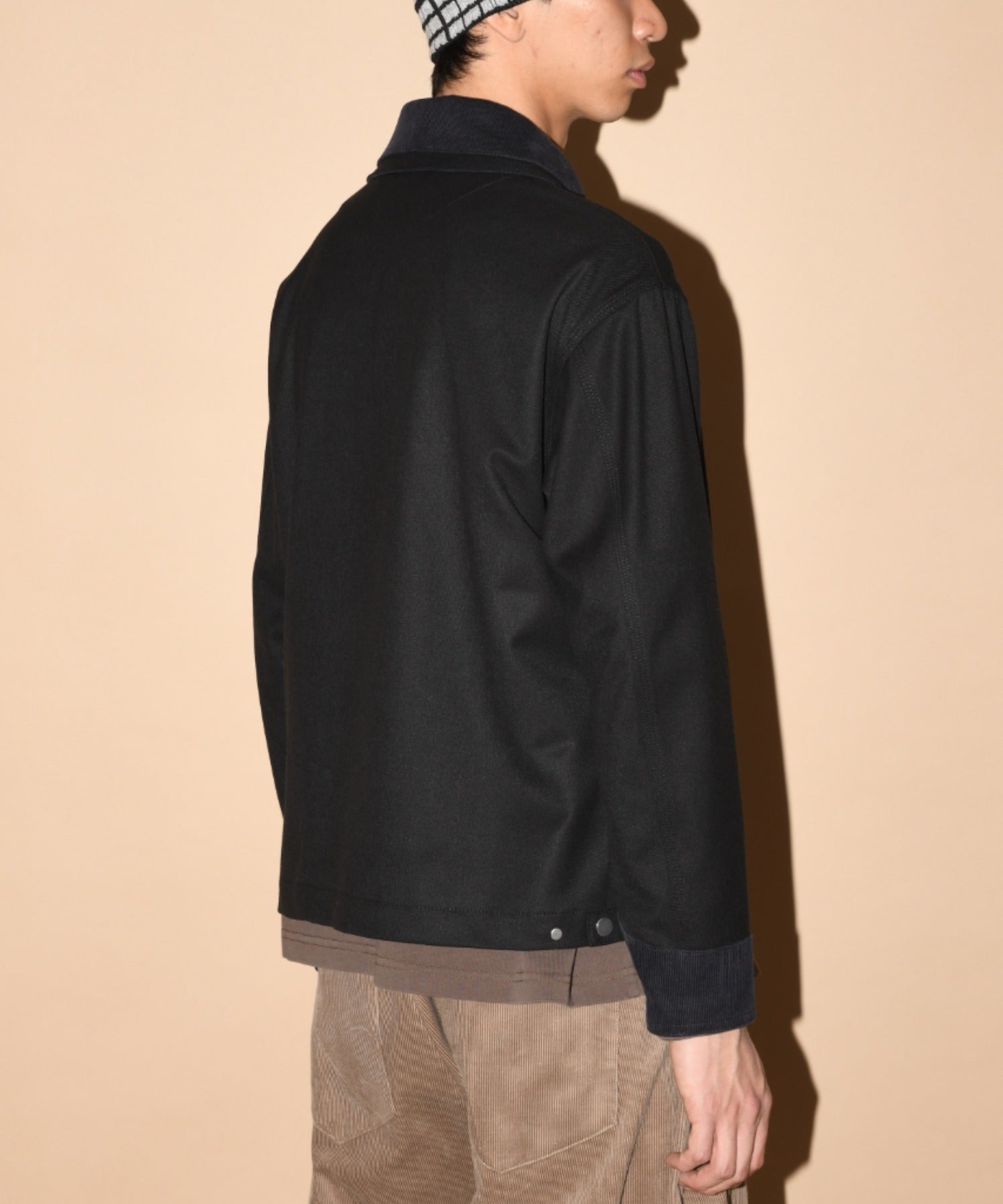Double collar Detroit Jacket-Type - black