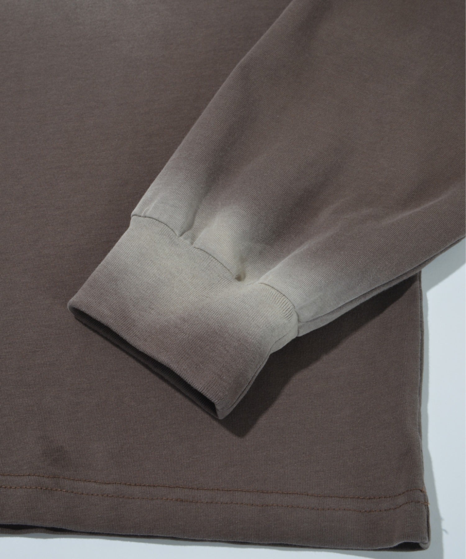 Sun faded Sweat L/S T-shirt - black