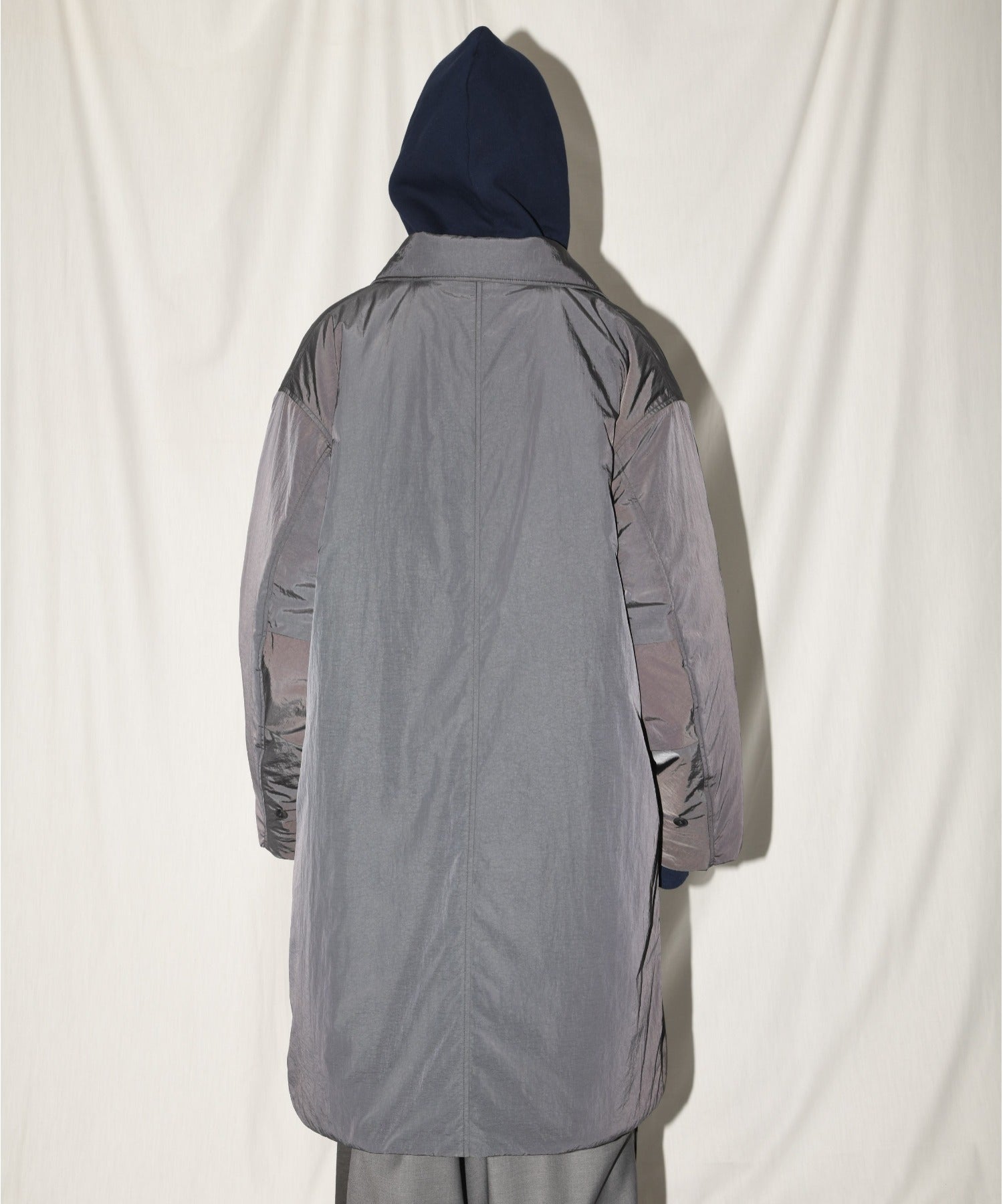 2WAYモッズコート×ステンカラーコート/Soutien collar field coat - navy