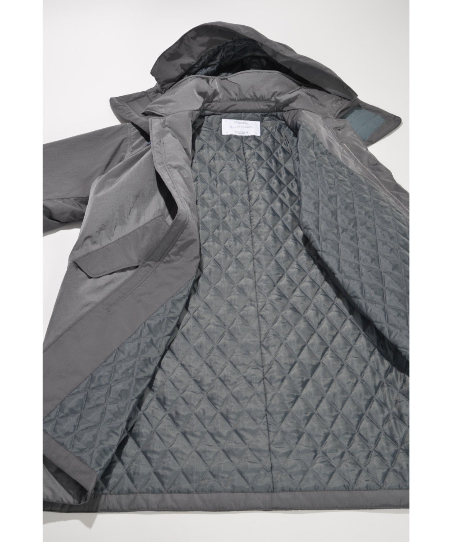 2WAYモッズコート×ステンカラーコート/Soutien collar field coat - navy