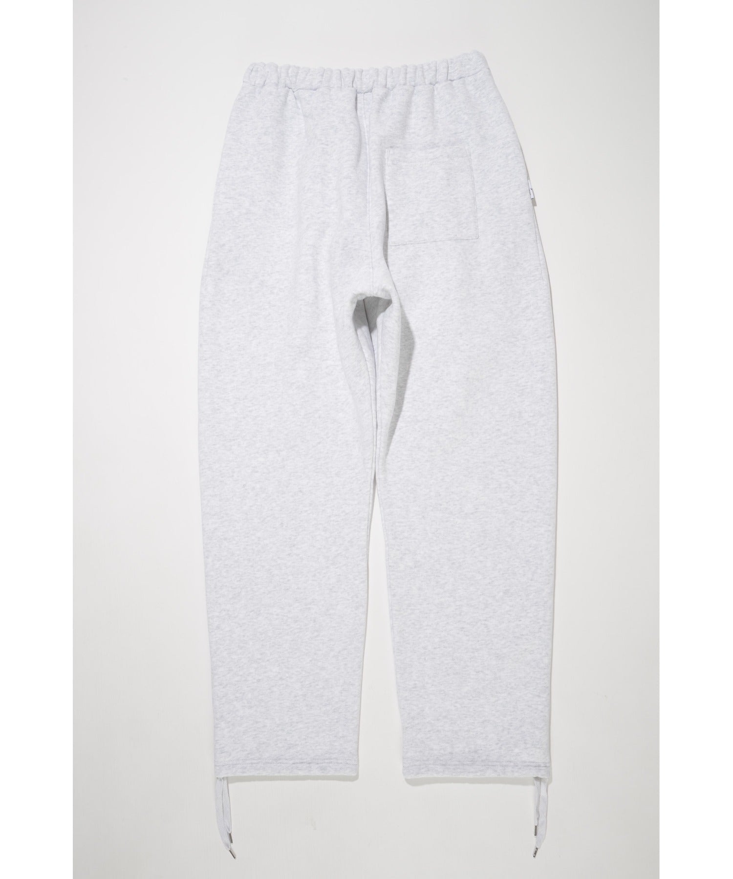 無地ワンポイント裏起毛スウェットパンツ/Wide sweat trousers - navy