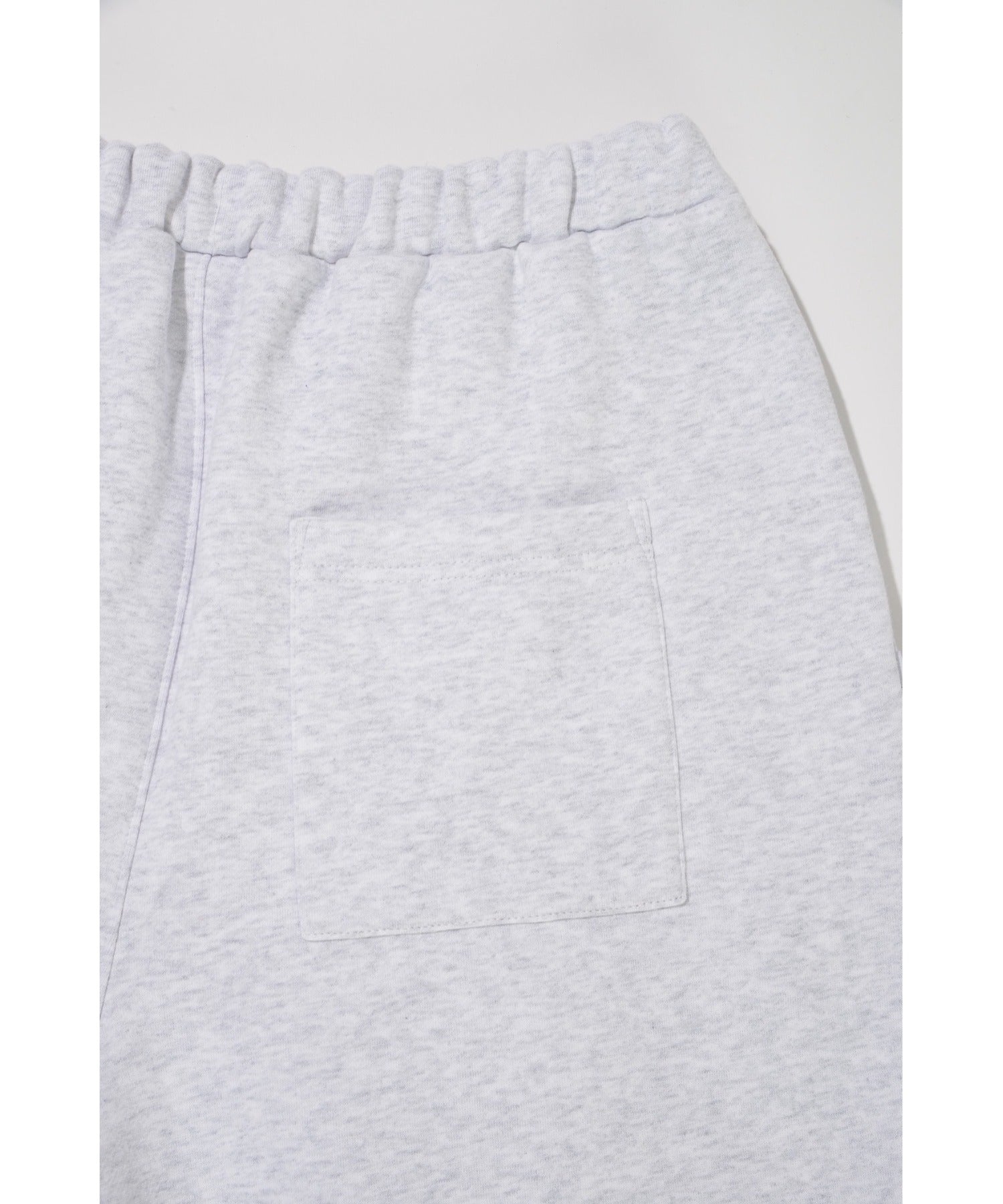 無地ワンポイント裏起毛スウェットパンツ/Wide sweat trousers - navy