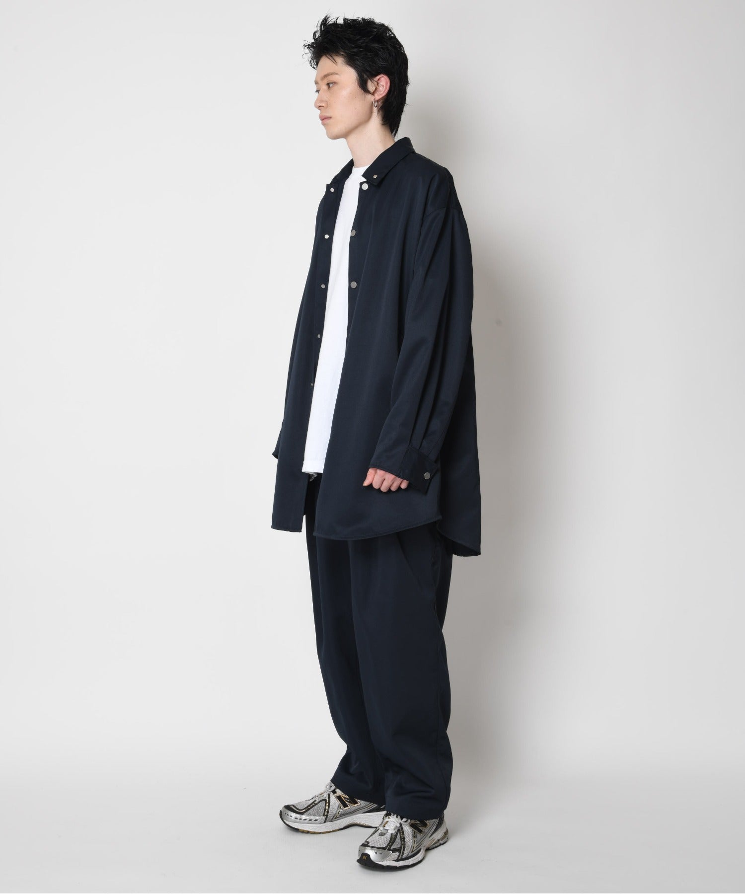 Outsider Shirt Jacket - navy