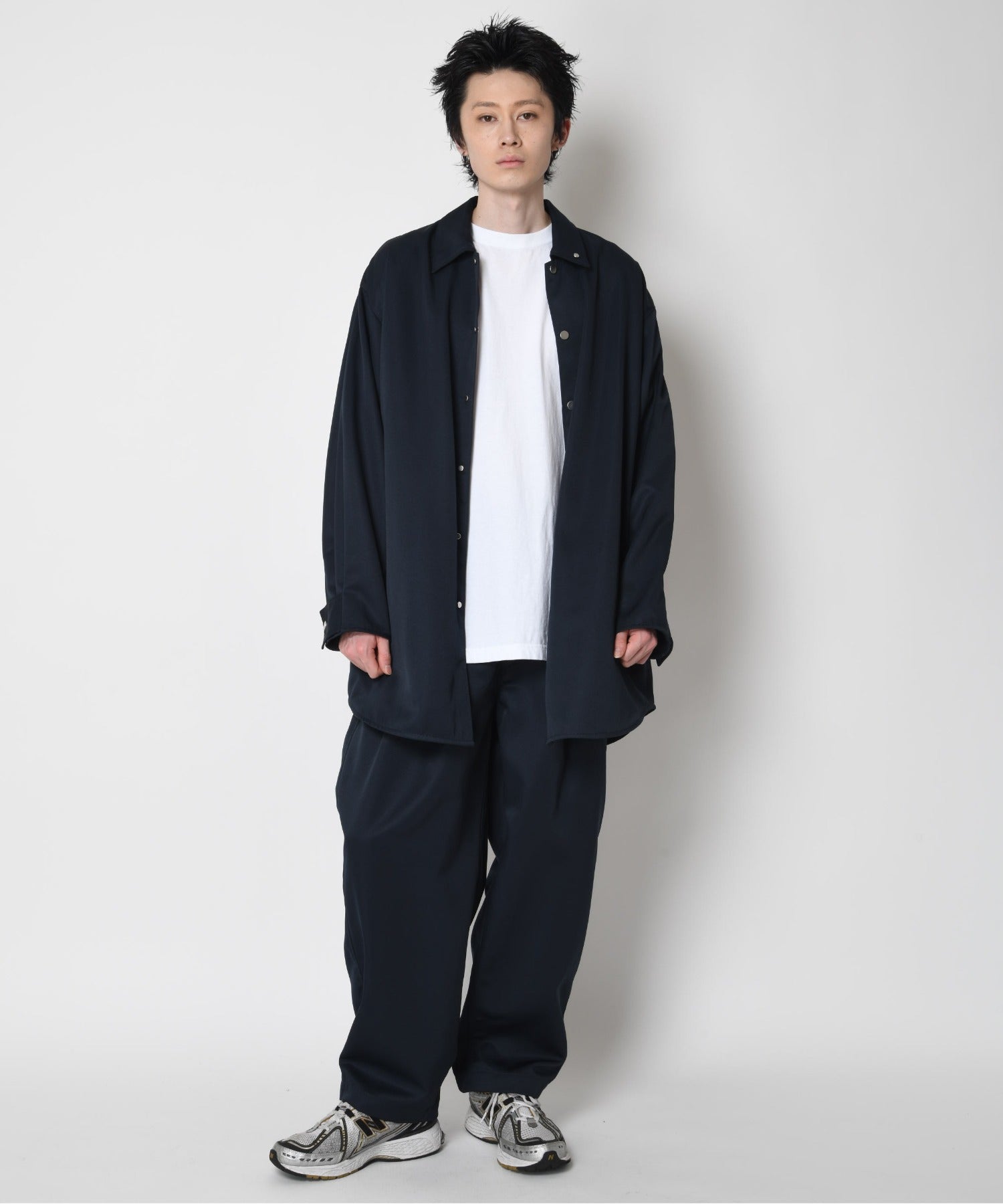 Outsider Shirt Jacket - navy