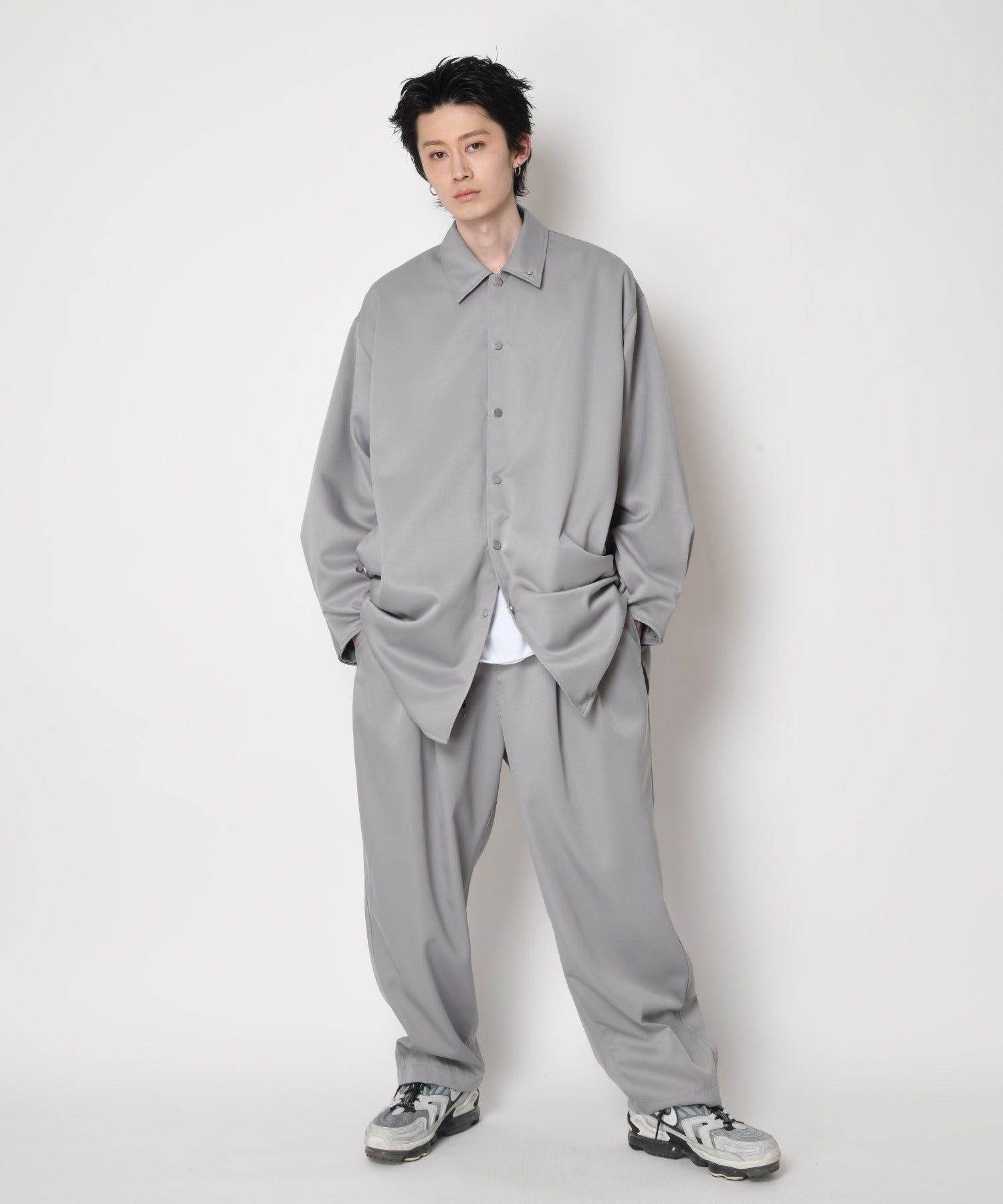 Outsider Shirt Jacket - navy