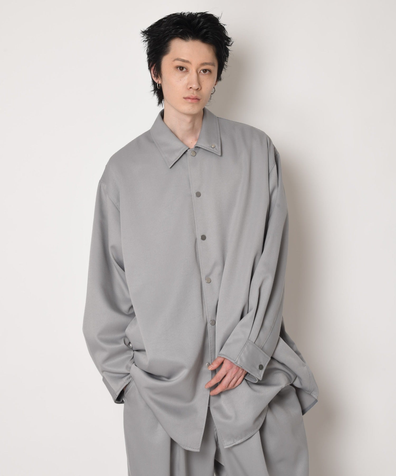 Outsider Shirt Jacket - navy