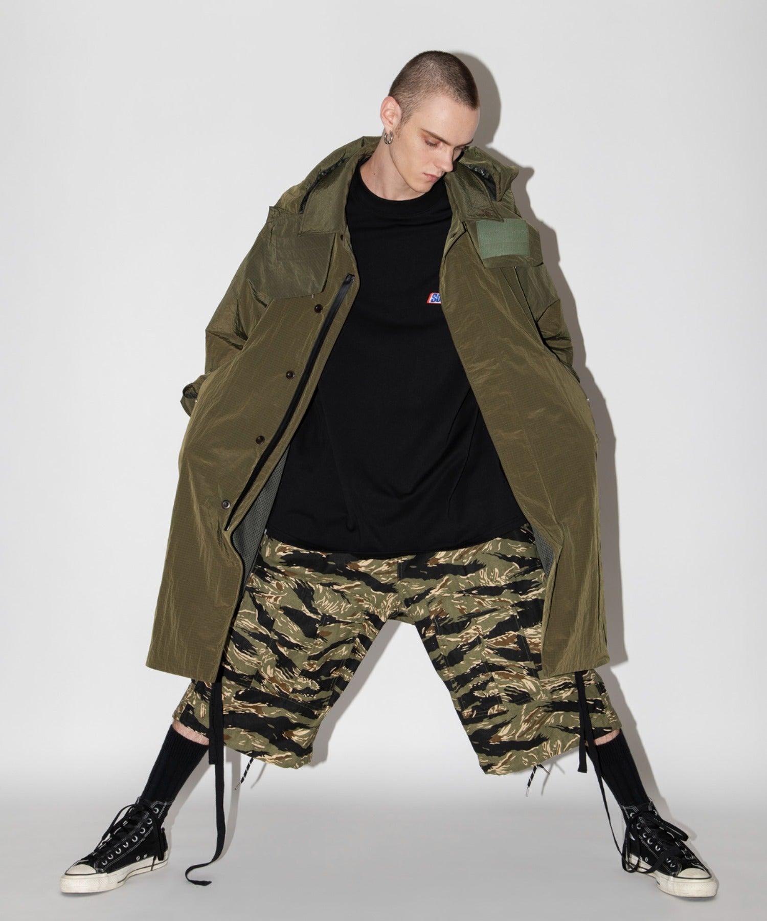 Soutien collar field coat - l gray