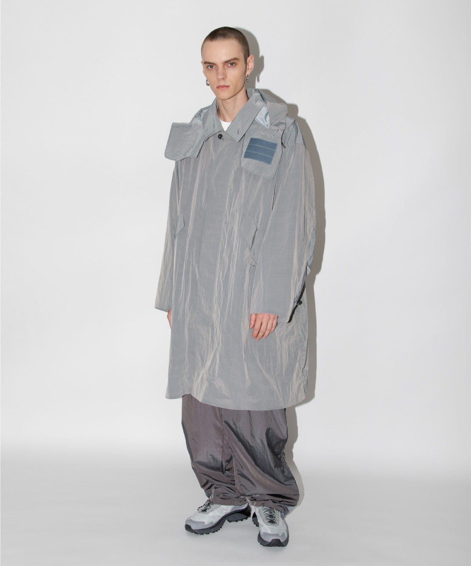 Soutien collar field coat - black