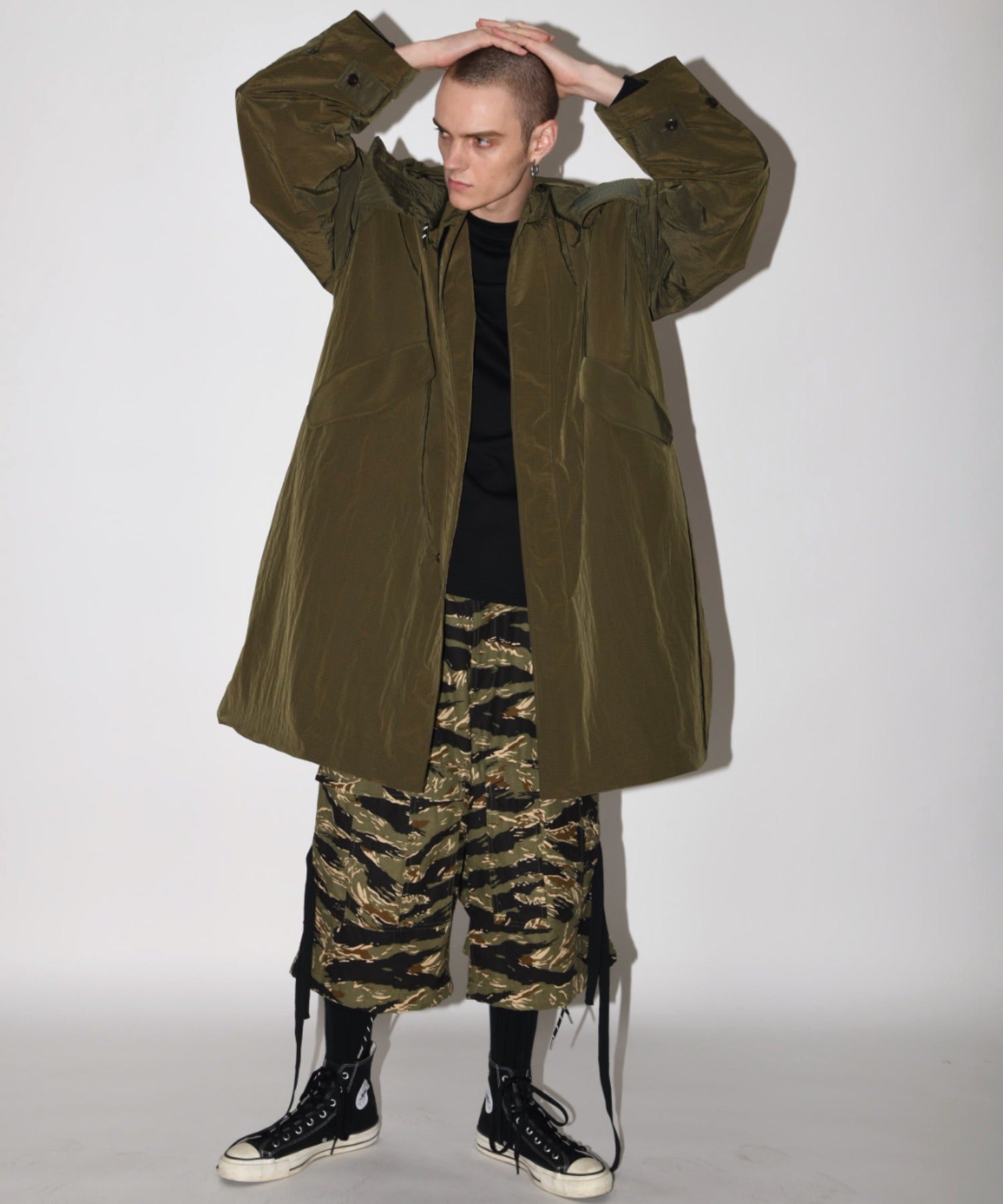 Soutien collar field coat - l gray