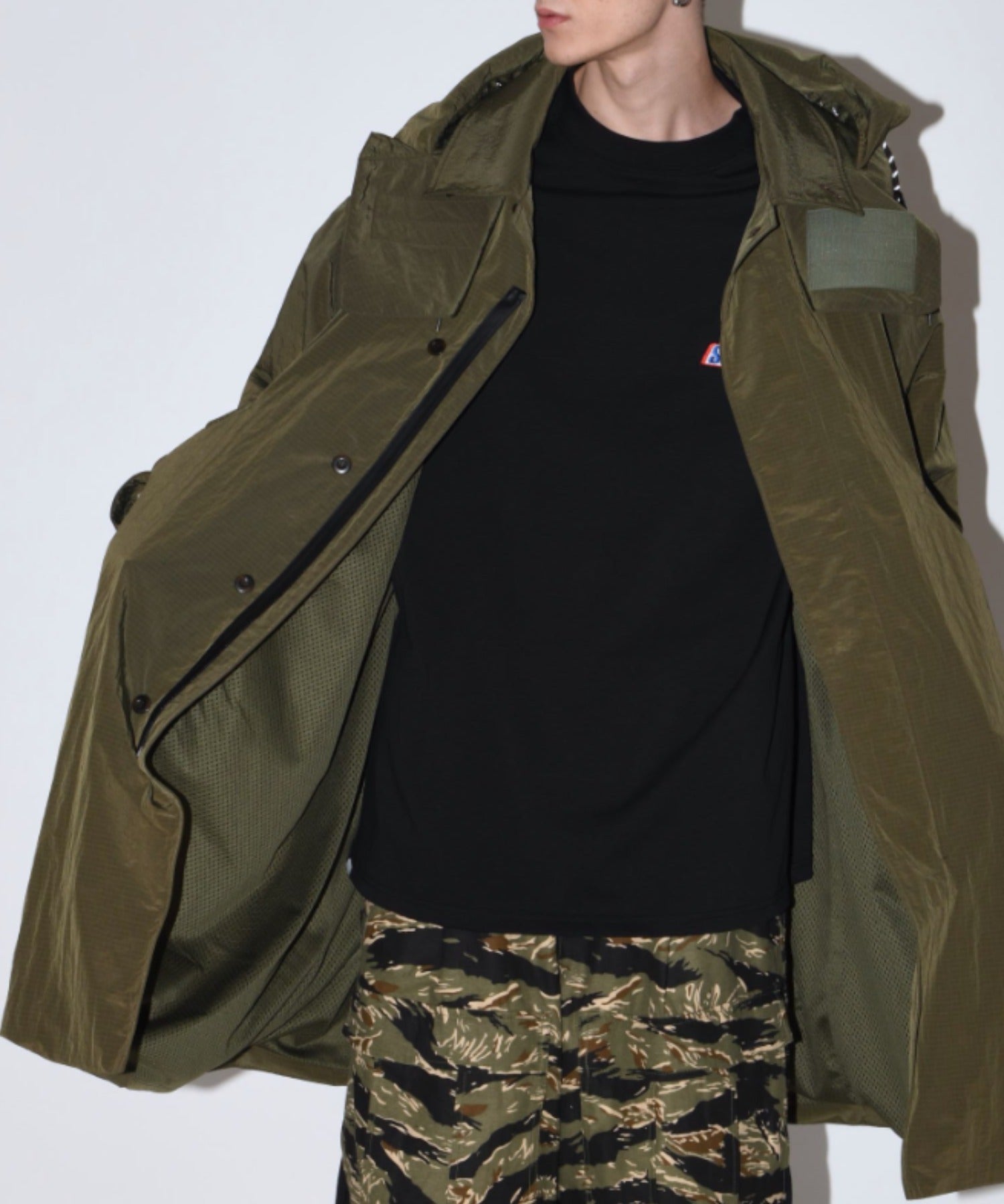 Soutien collar field coat - olive