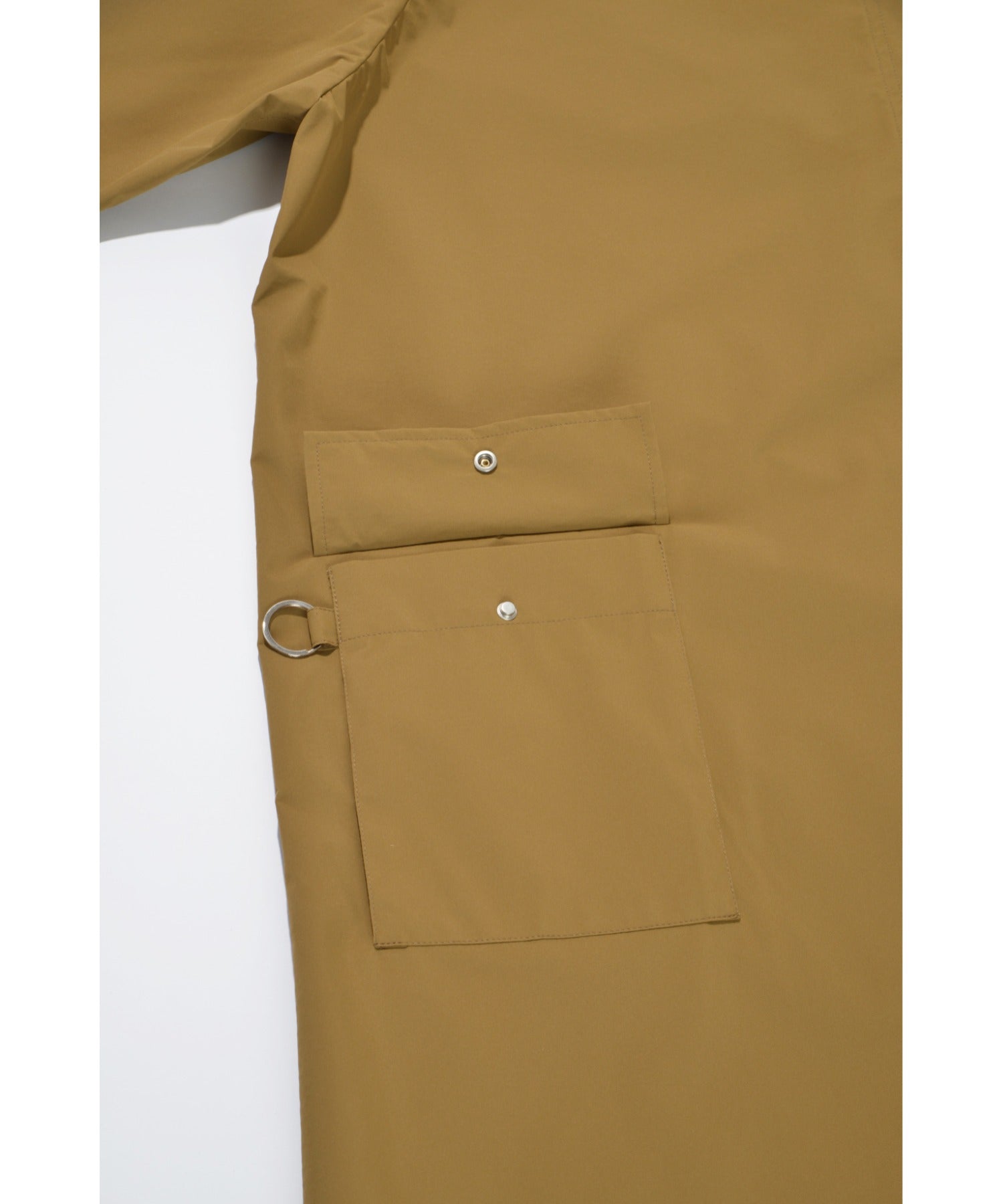 Soutien collar long coat - khaki/gray