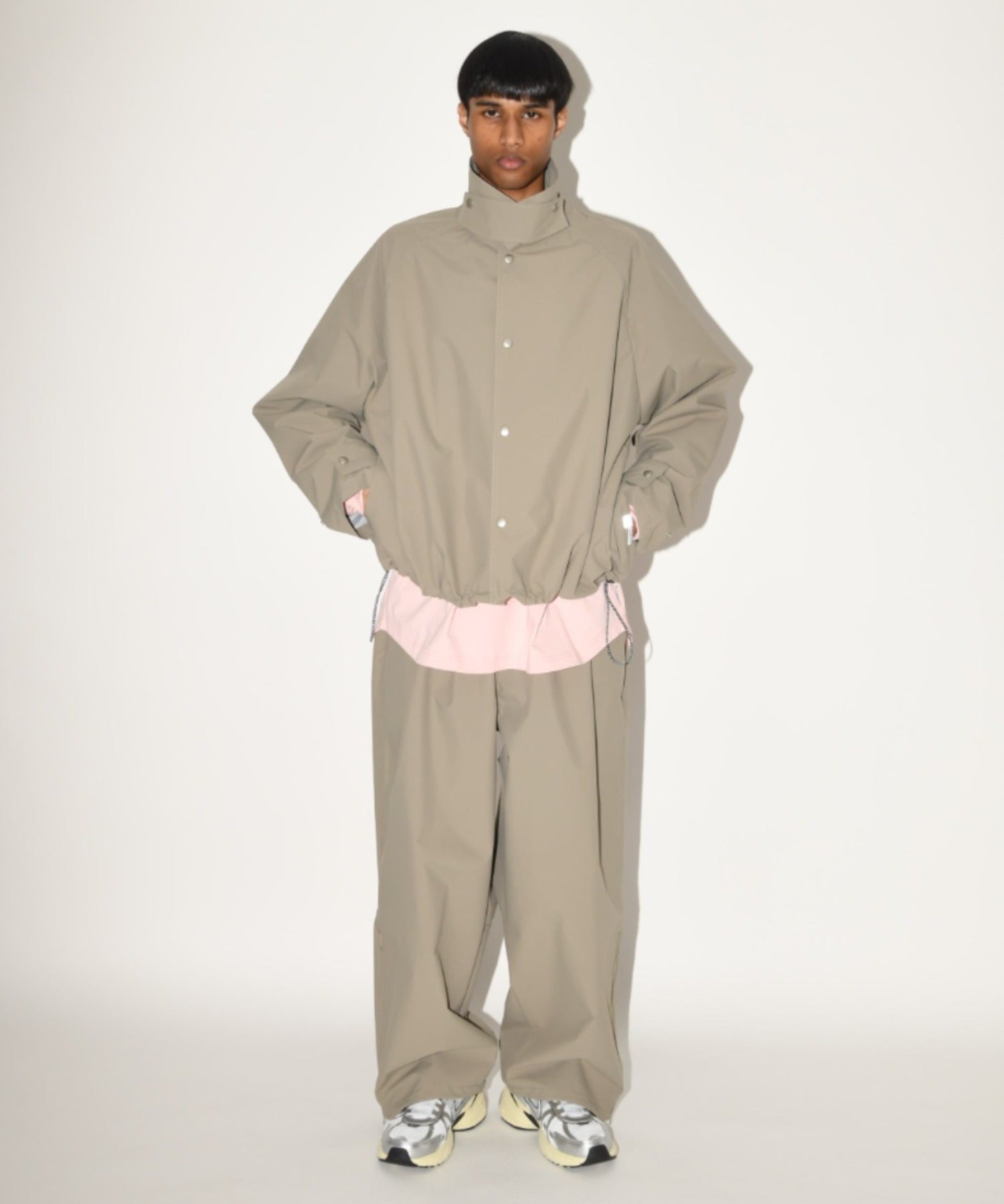 Soutien collar s.coat - khaki/gray