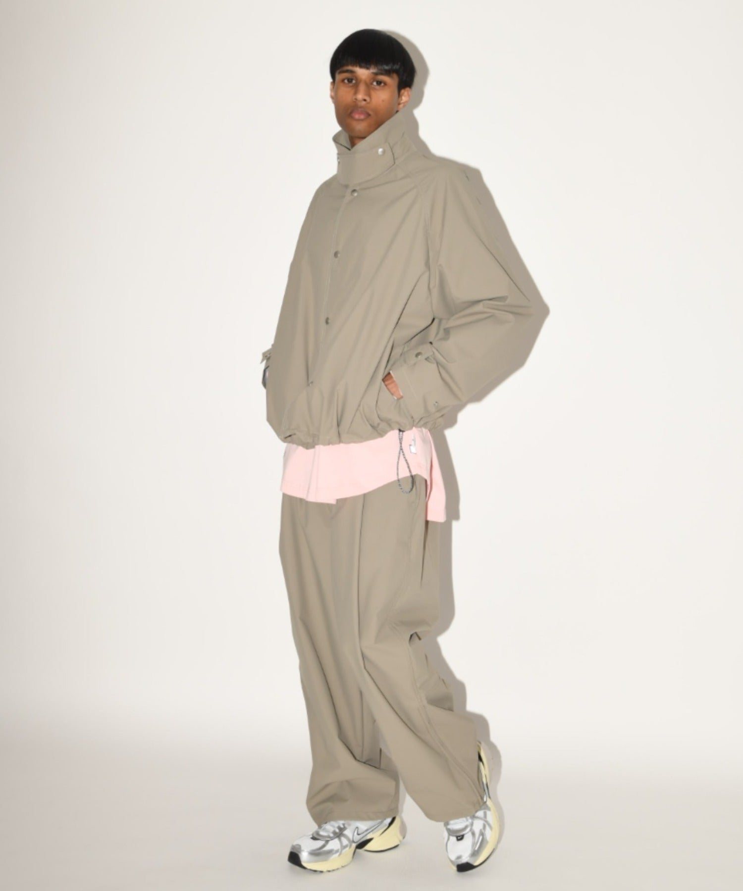 Soutien collar s.coat - khaki/gray