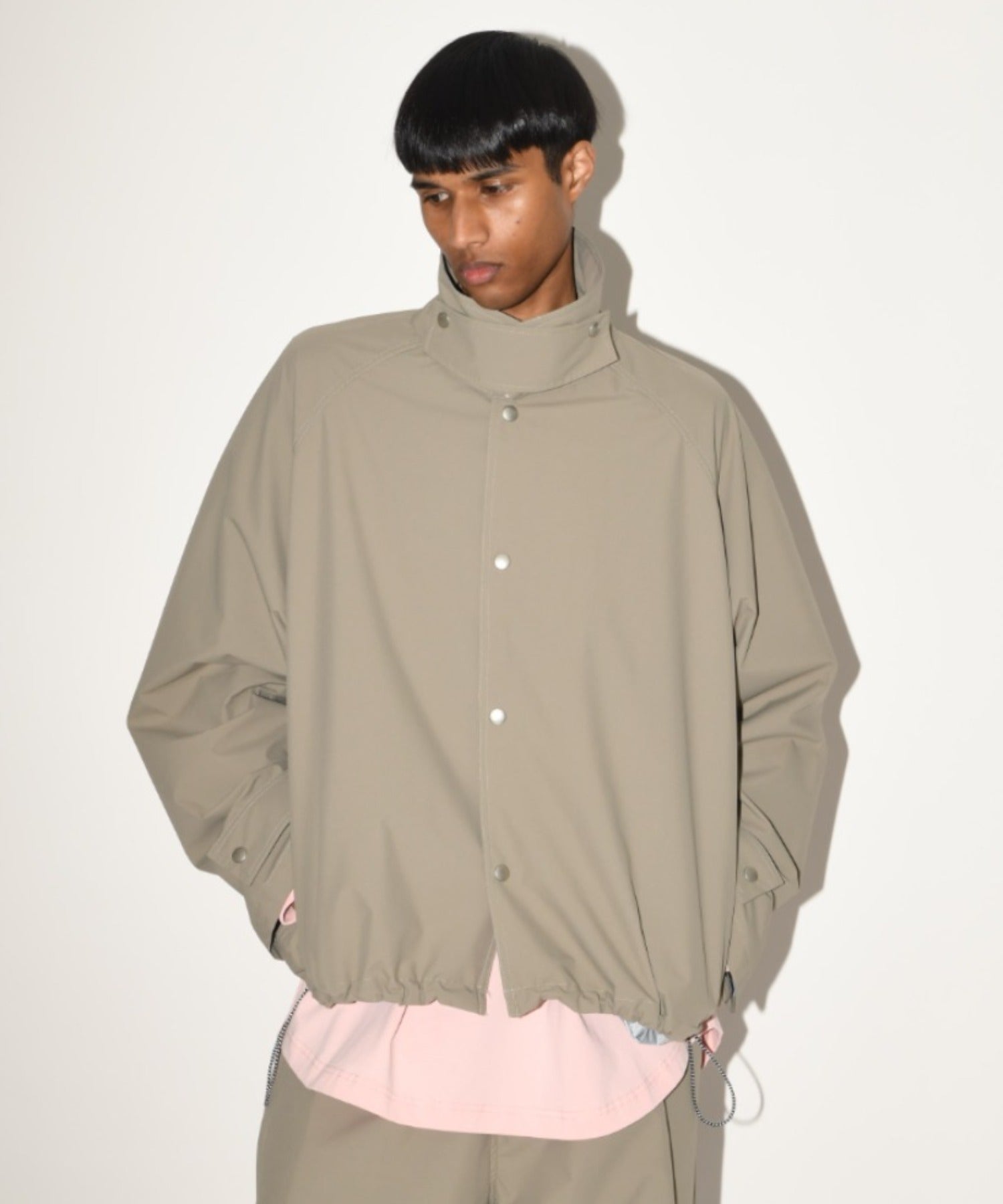 Soutien collar s.coat - khaki/gray
