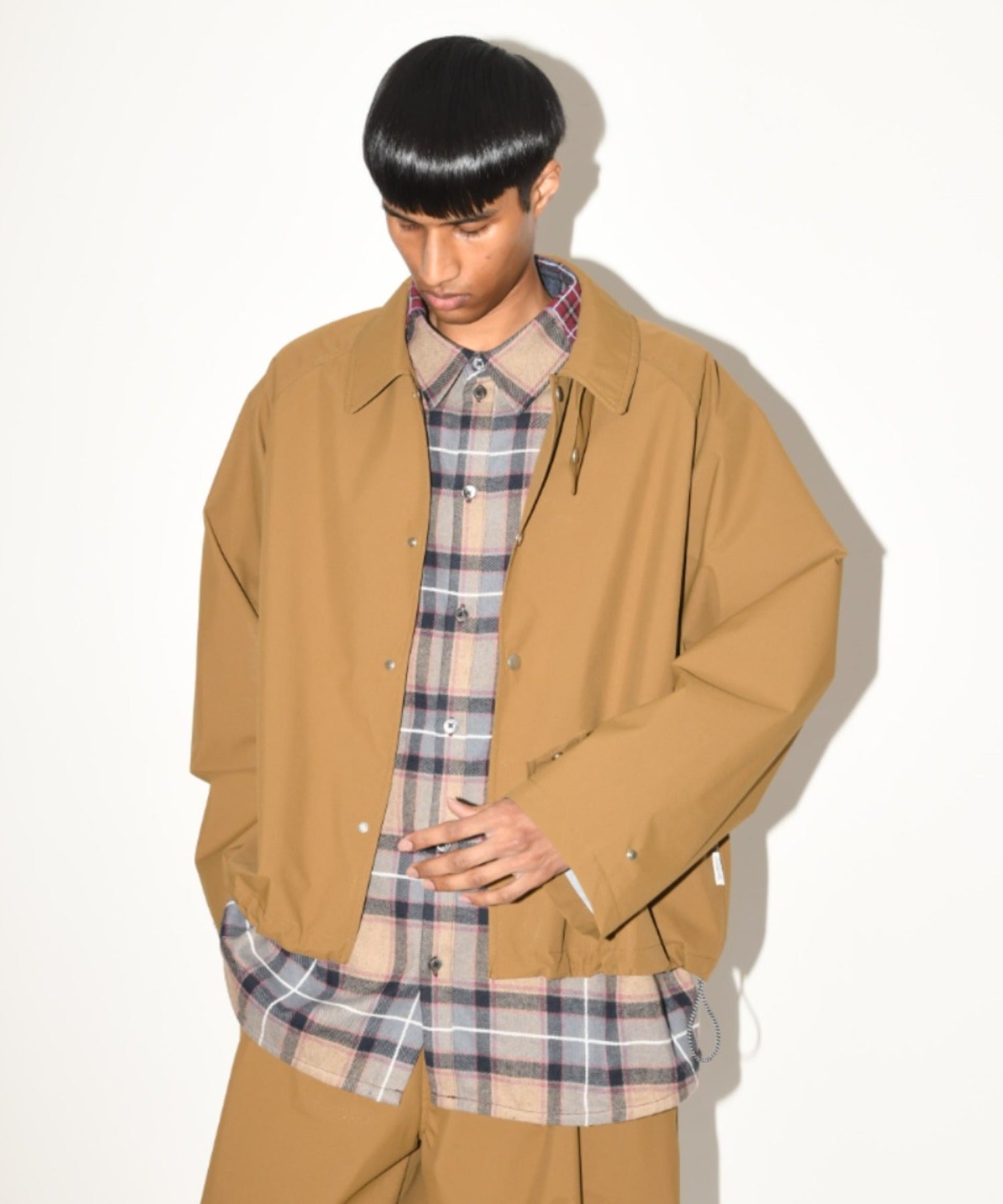 Soutien collar s.coat - khaki/gray