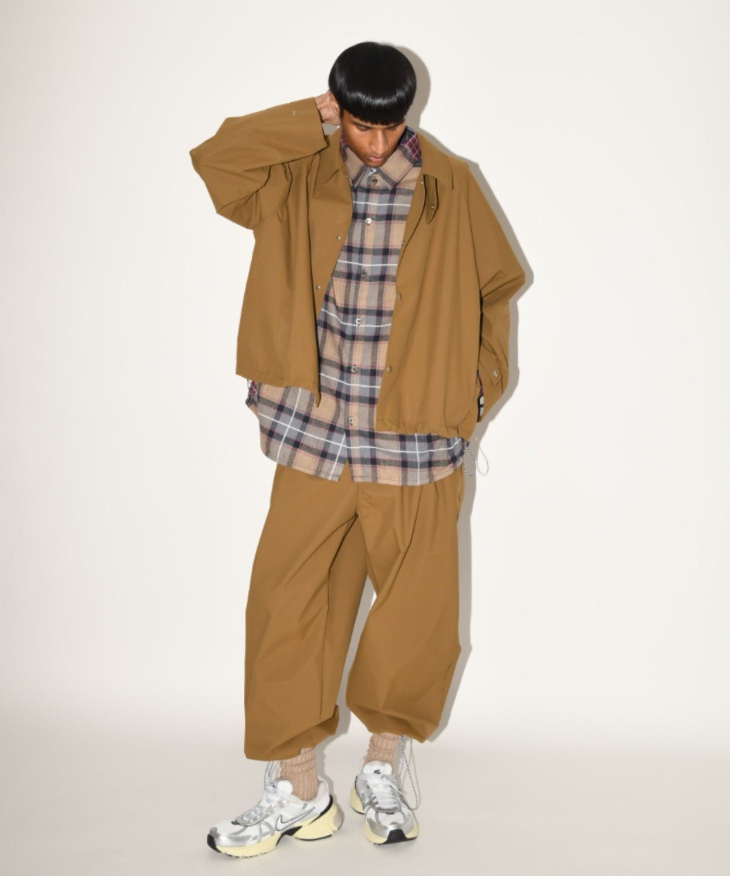 Soutien collar s.coat - khaki/gray