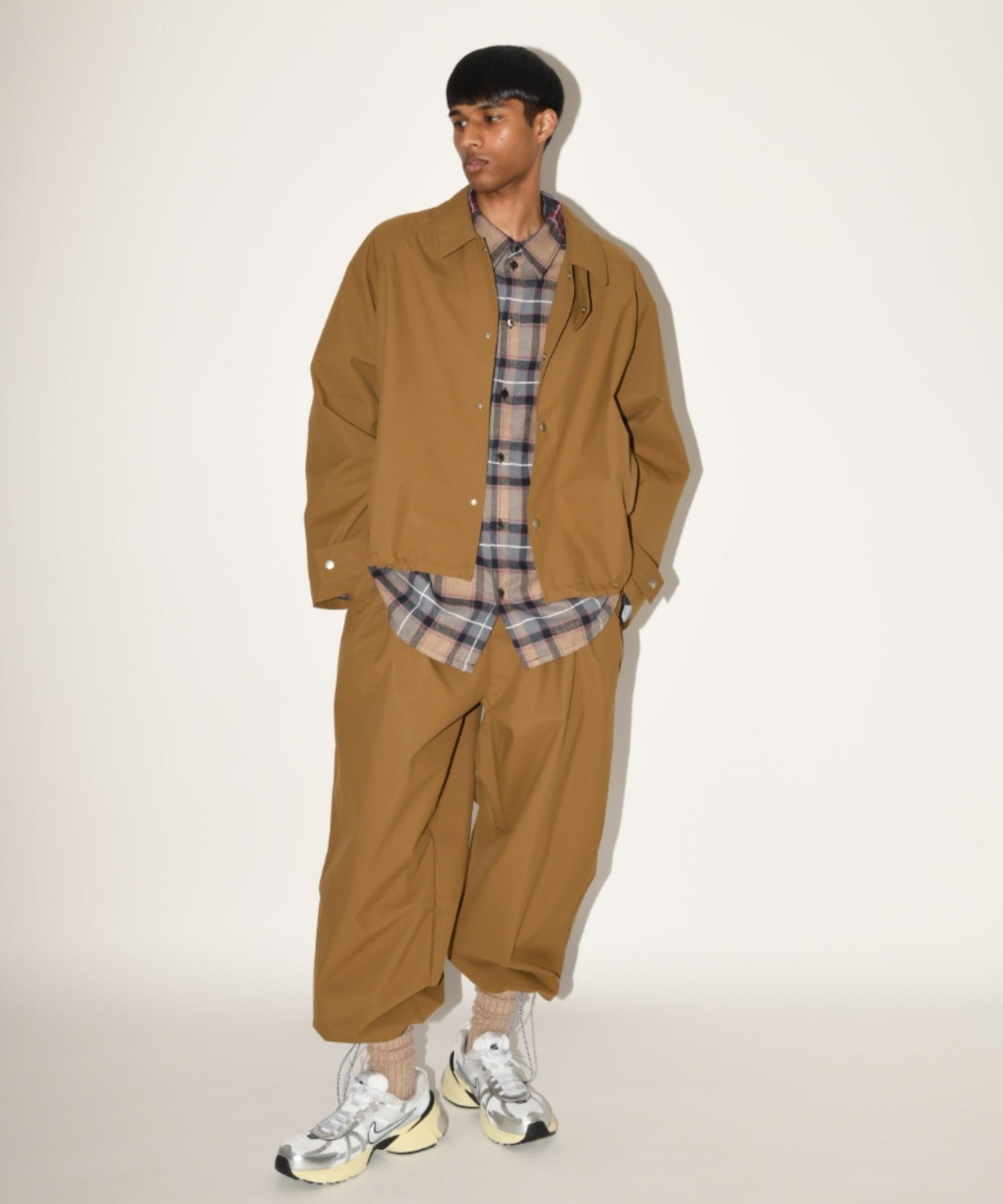 Soutien collar s.coat - khaki/gray