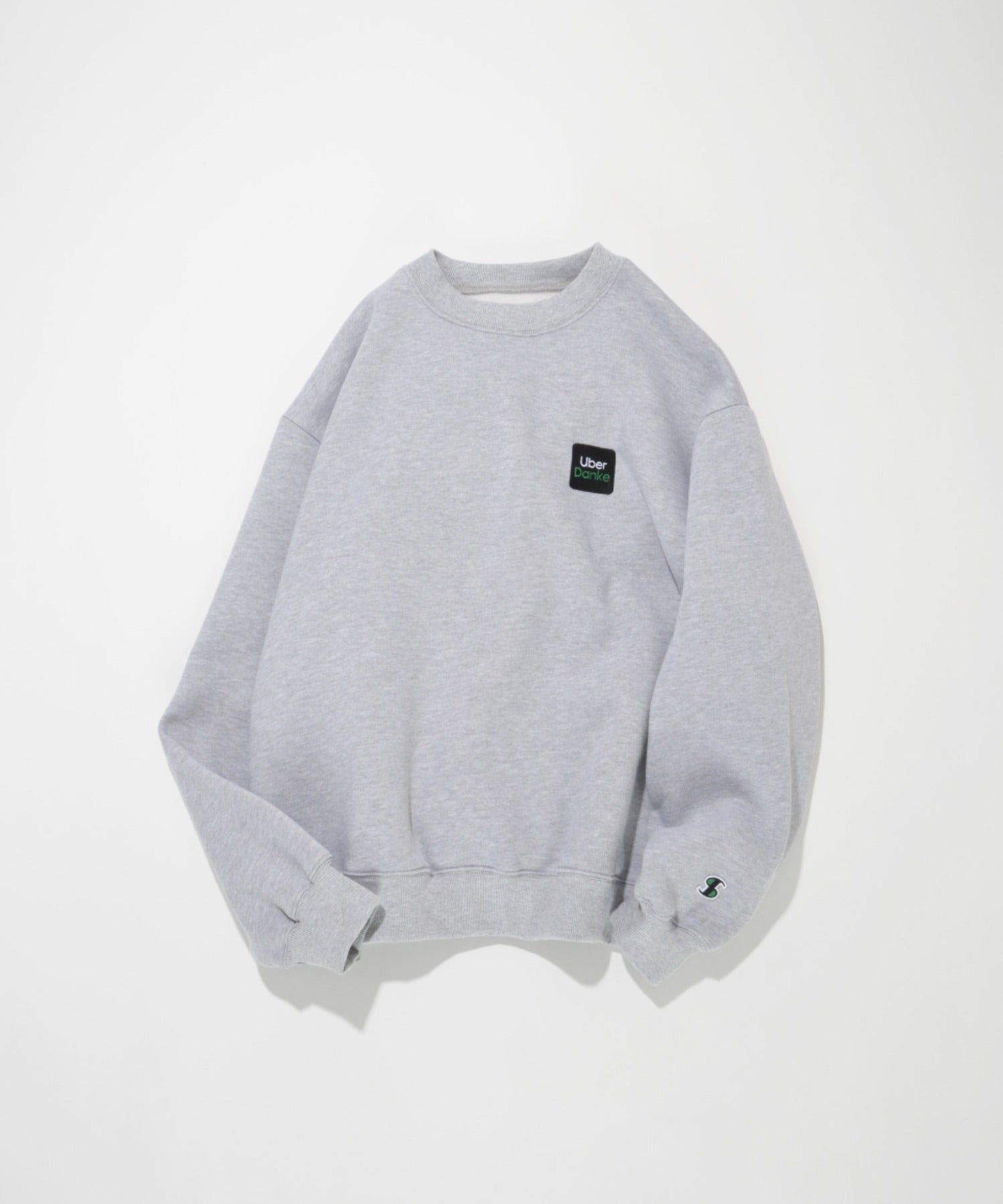 'Uber Danke' sweat - ash gray
