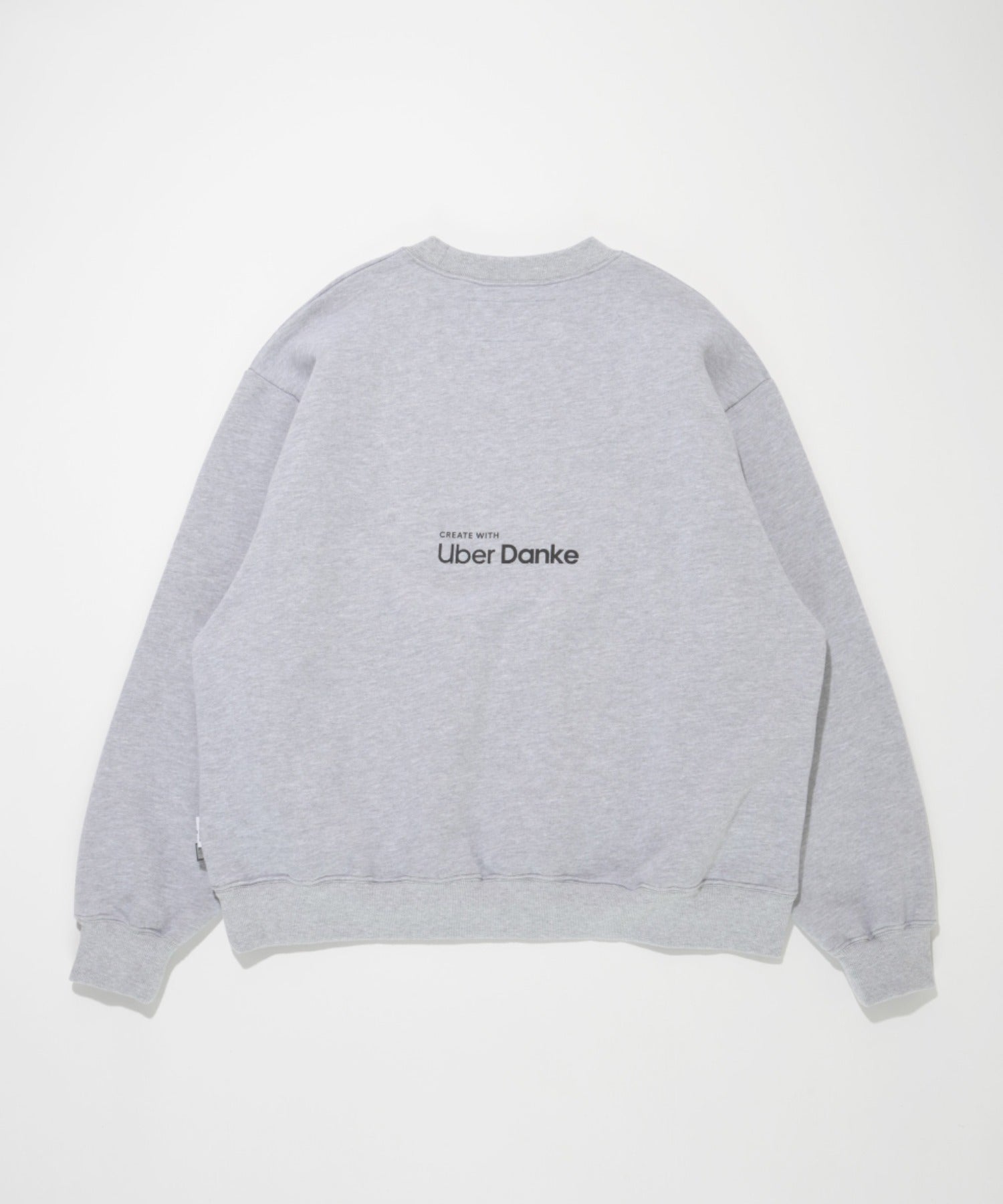 'Uber Danke' sweat - ash gray