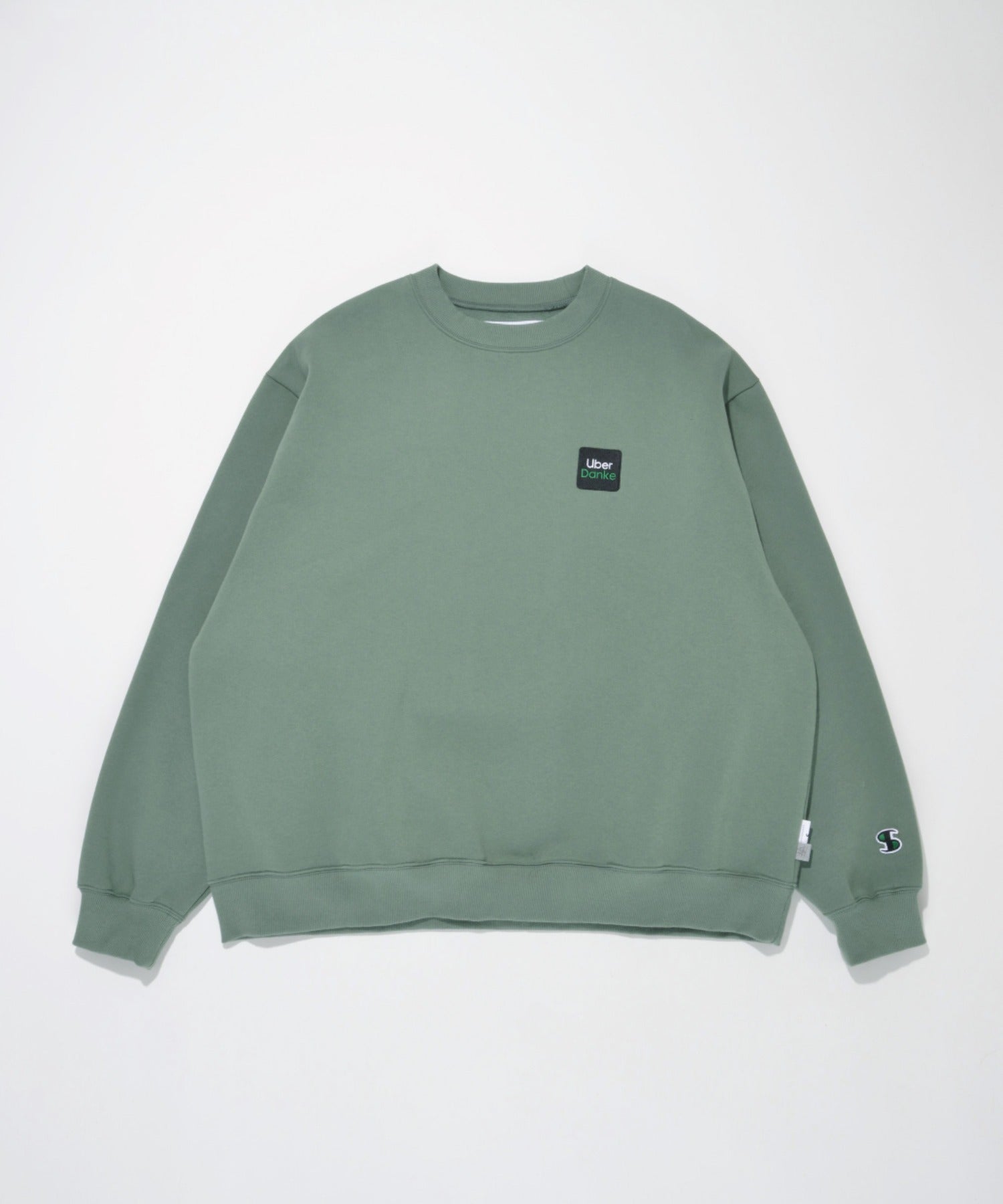'Uber Danke' sweat - ash gray