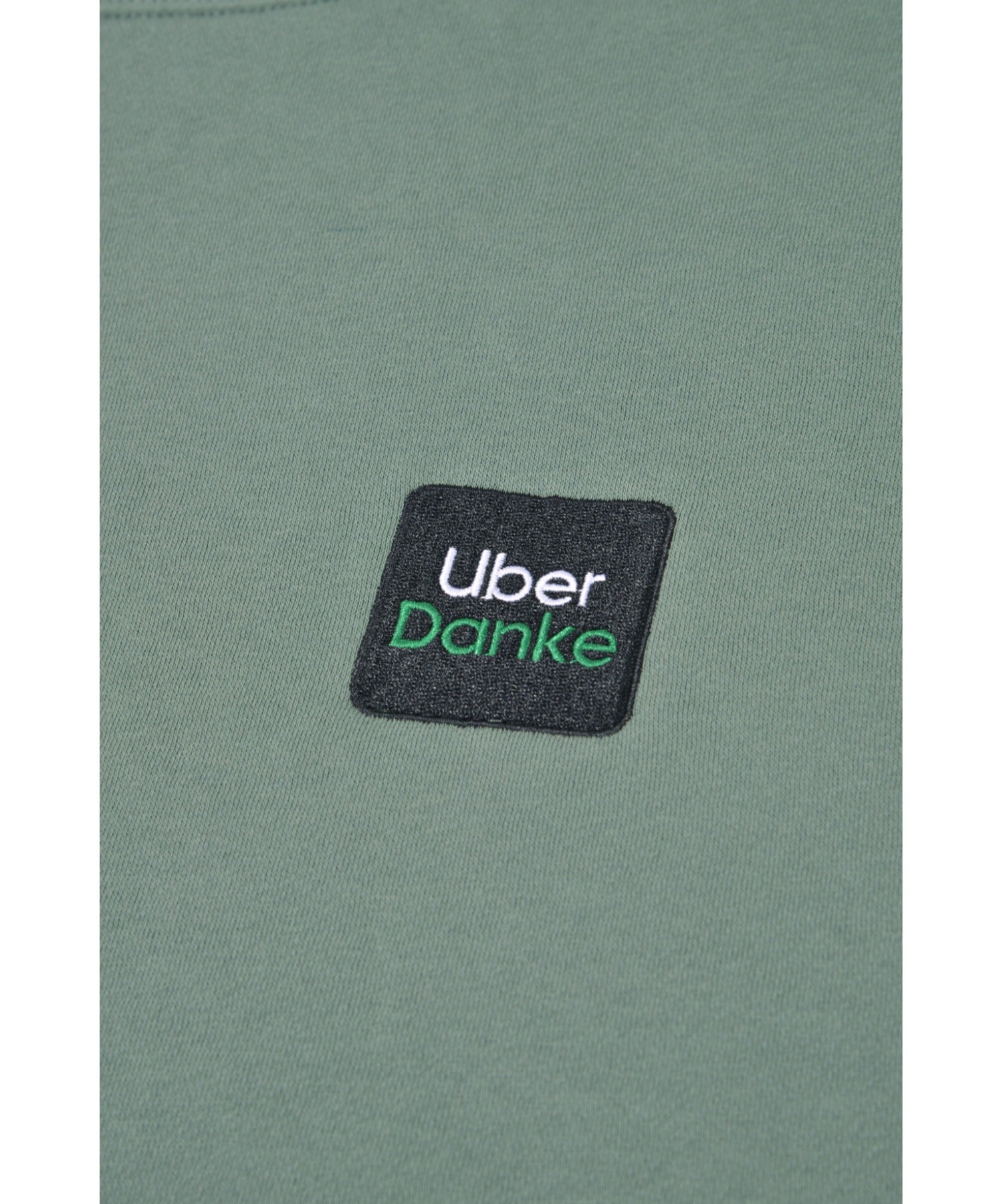 'Uber Danke' sweat - ash gray