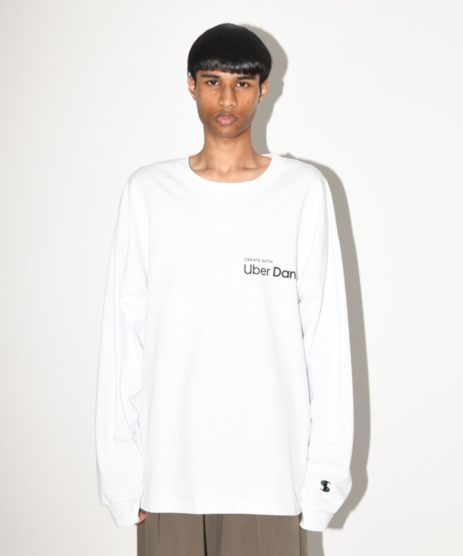 Uber Danke' L/S T-shirt - white