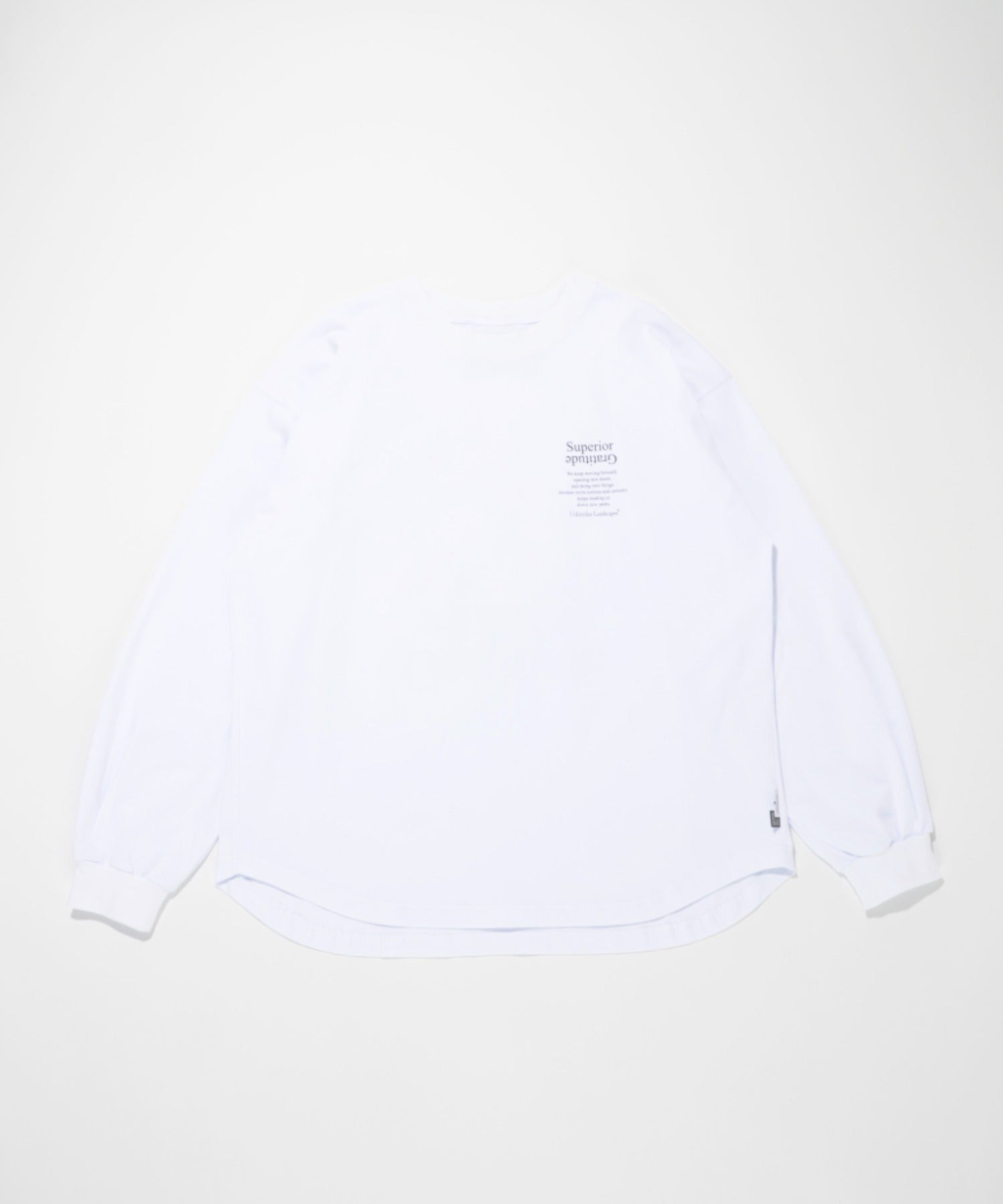 'Flower' L/S T - sage green