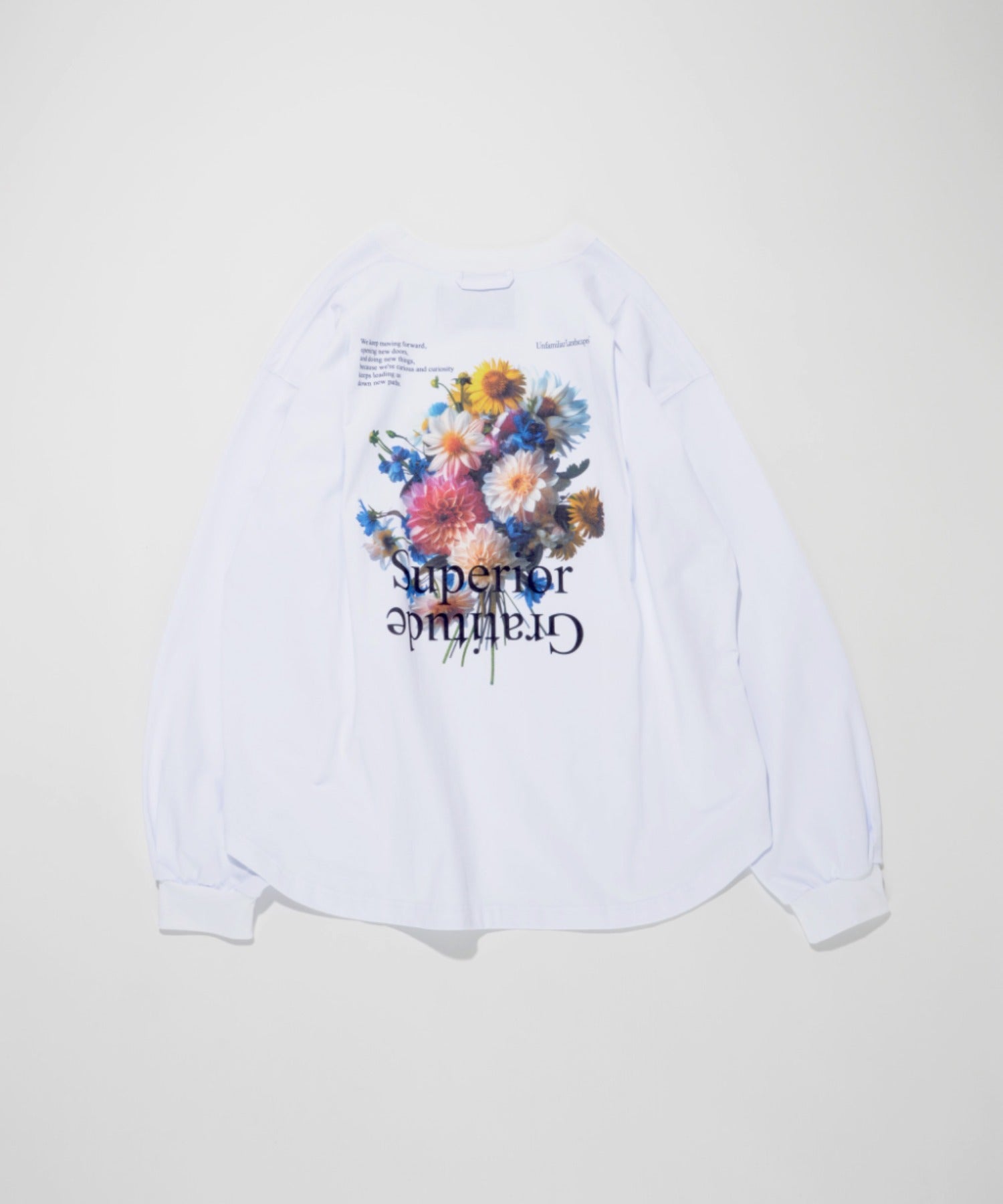 'Flower' L/S T - sage green