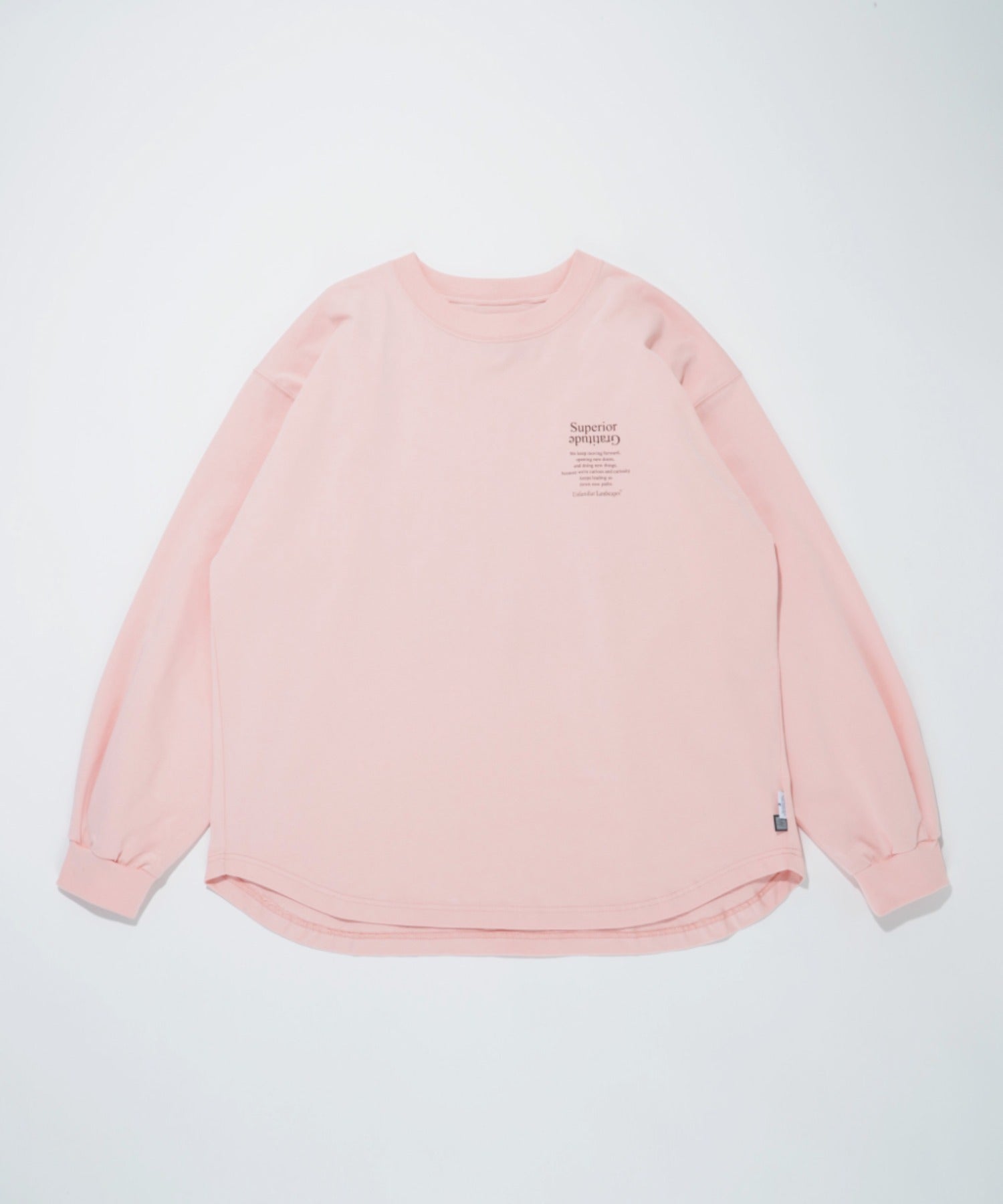 'Flower' L/S T - sage green