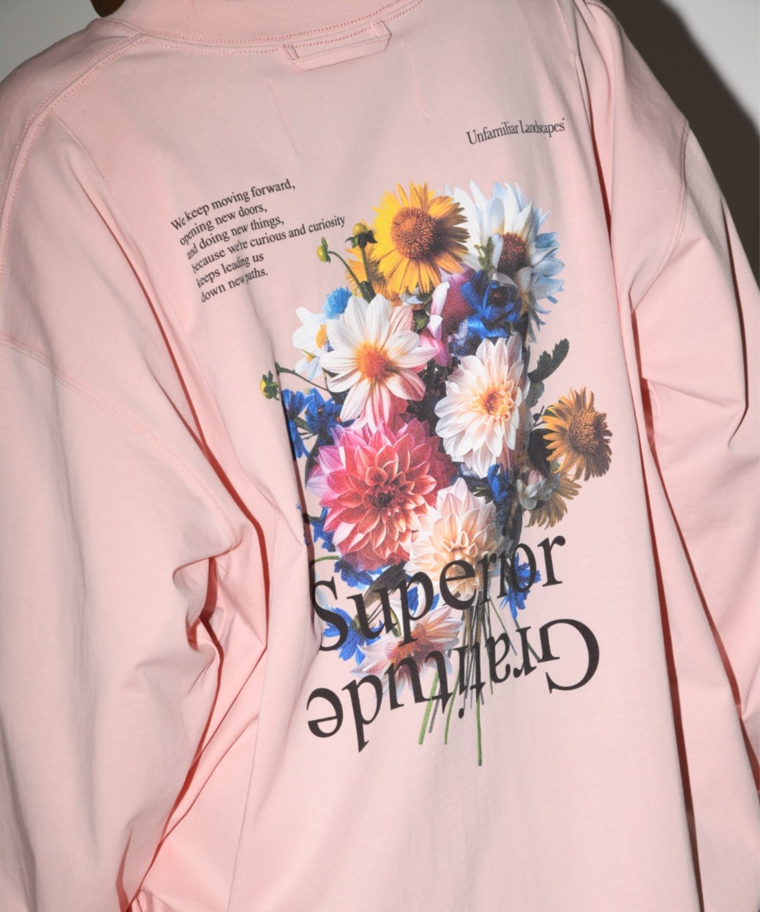 'Flower' L/S T - sage green