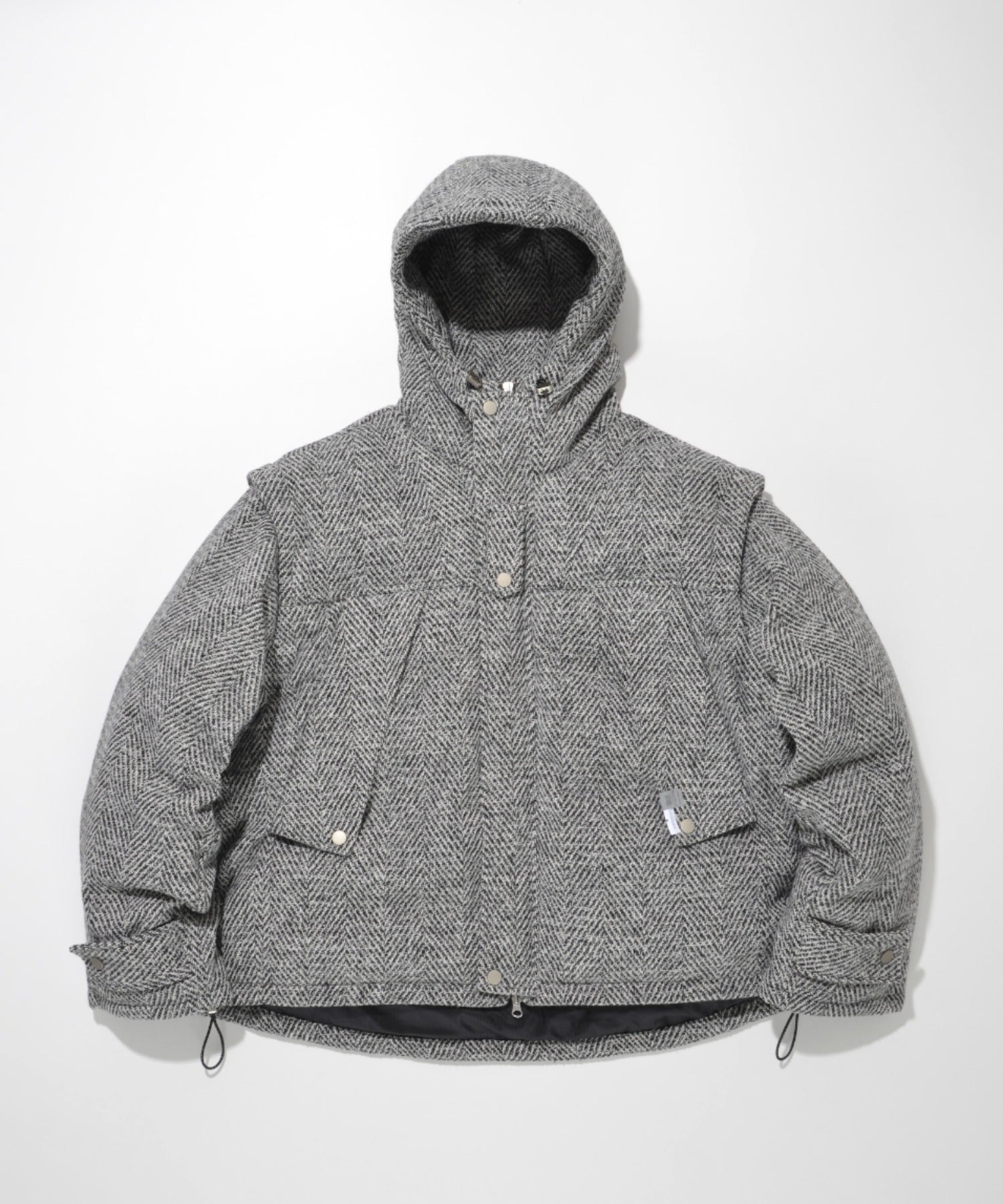 Herringbone mountain parka - gray