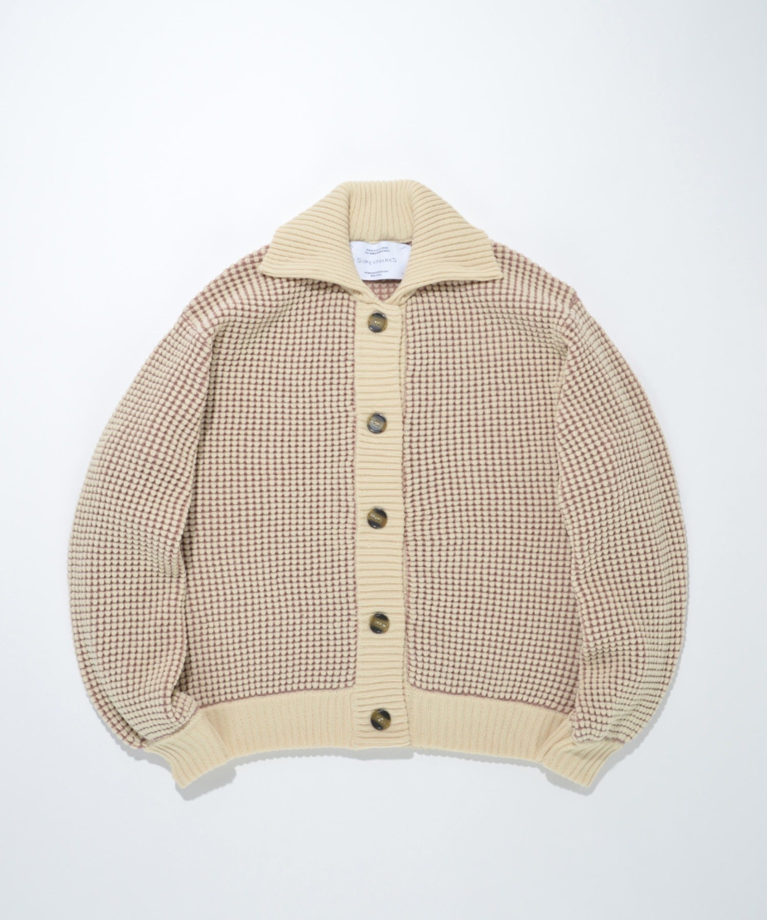 Popcorn knit cardigan - black