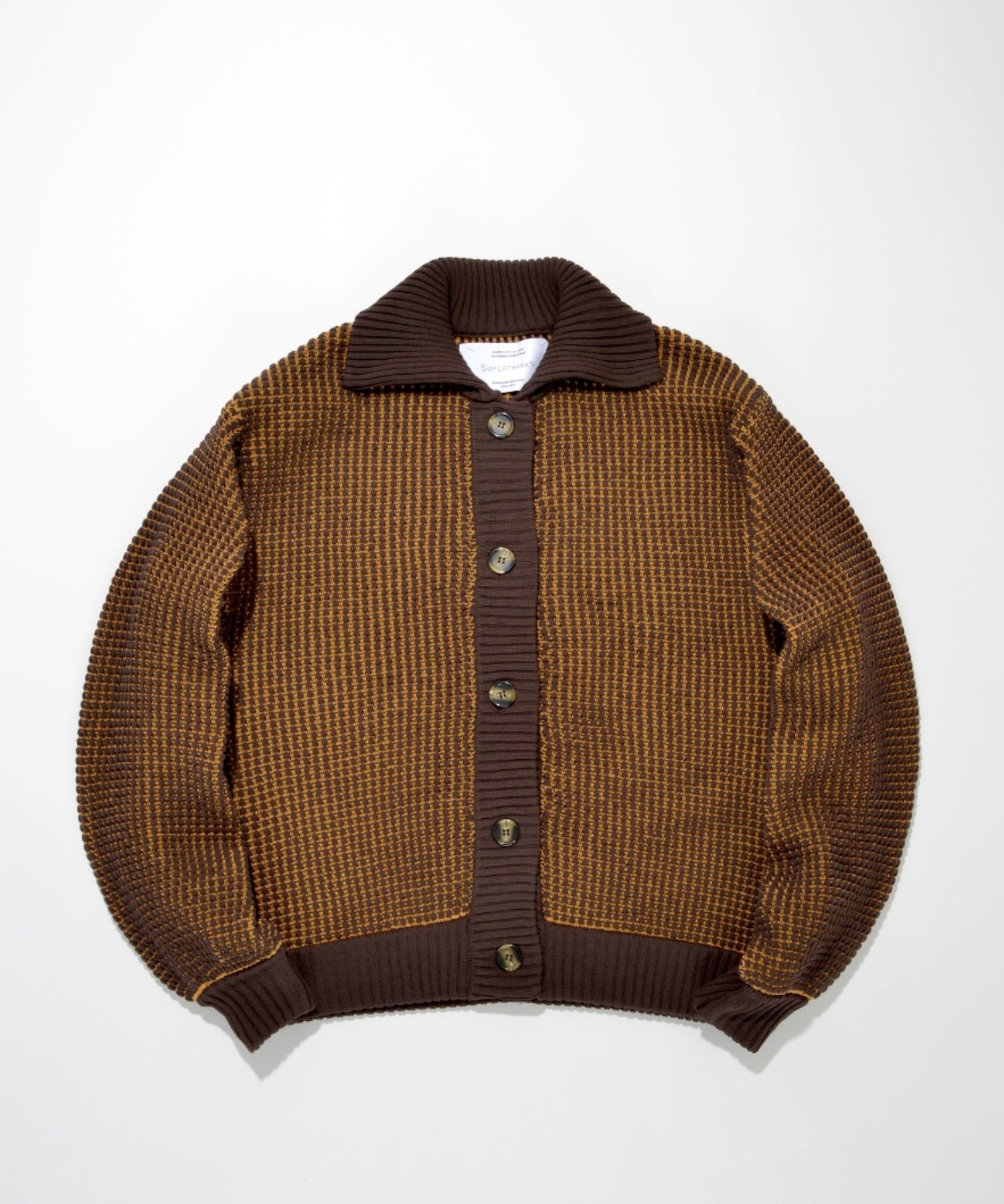 Popcorn knit cardigan - black