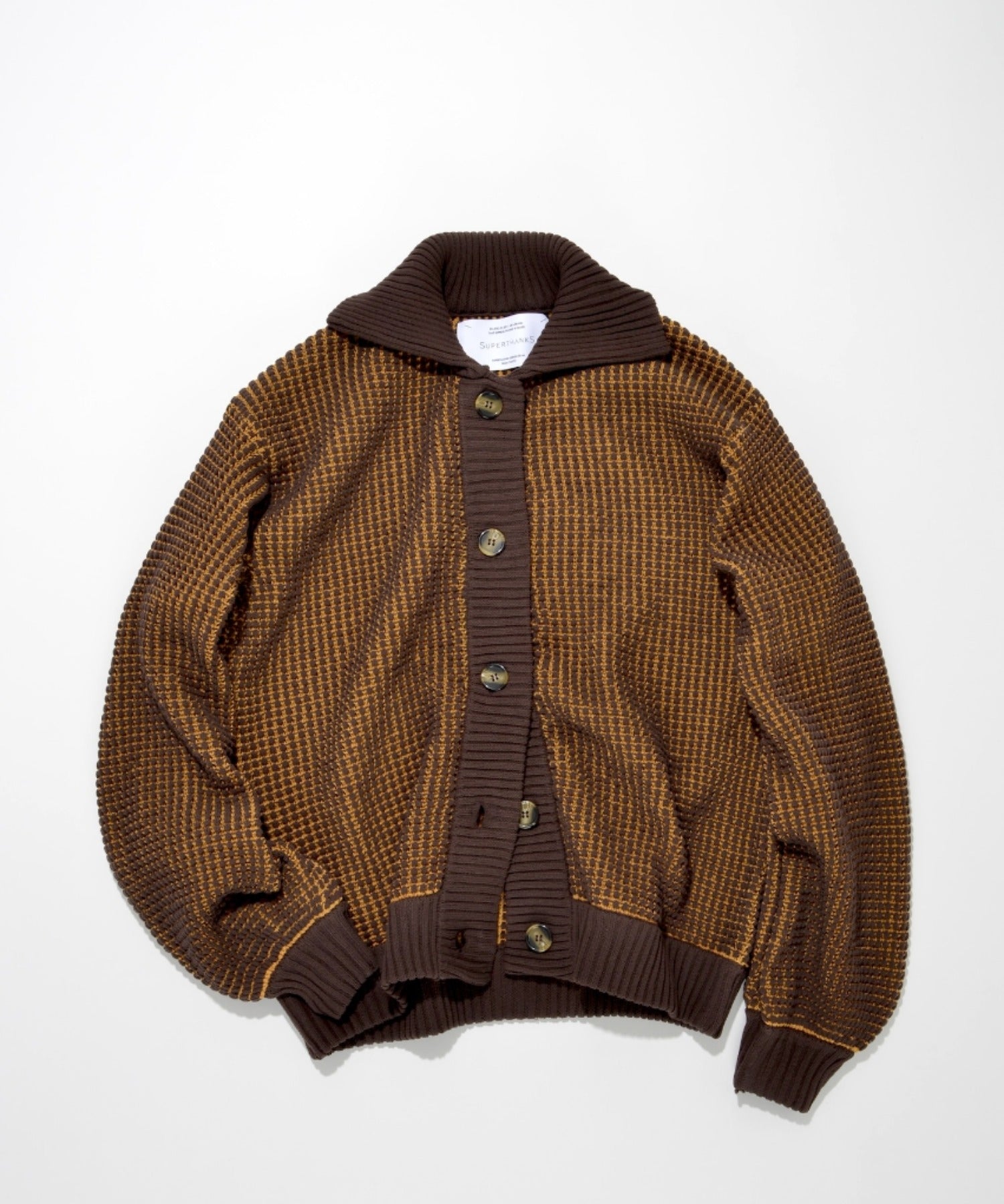 Popcorn knit cardigan - black
