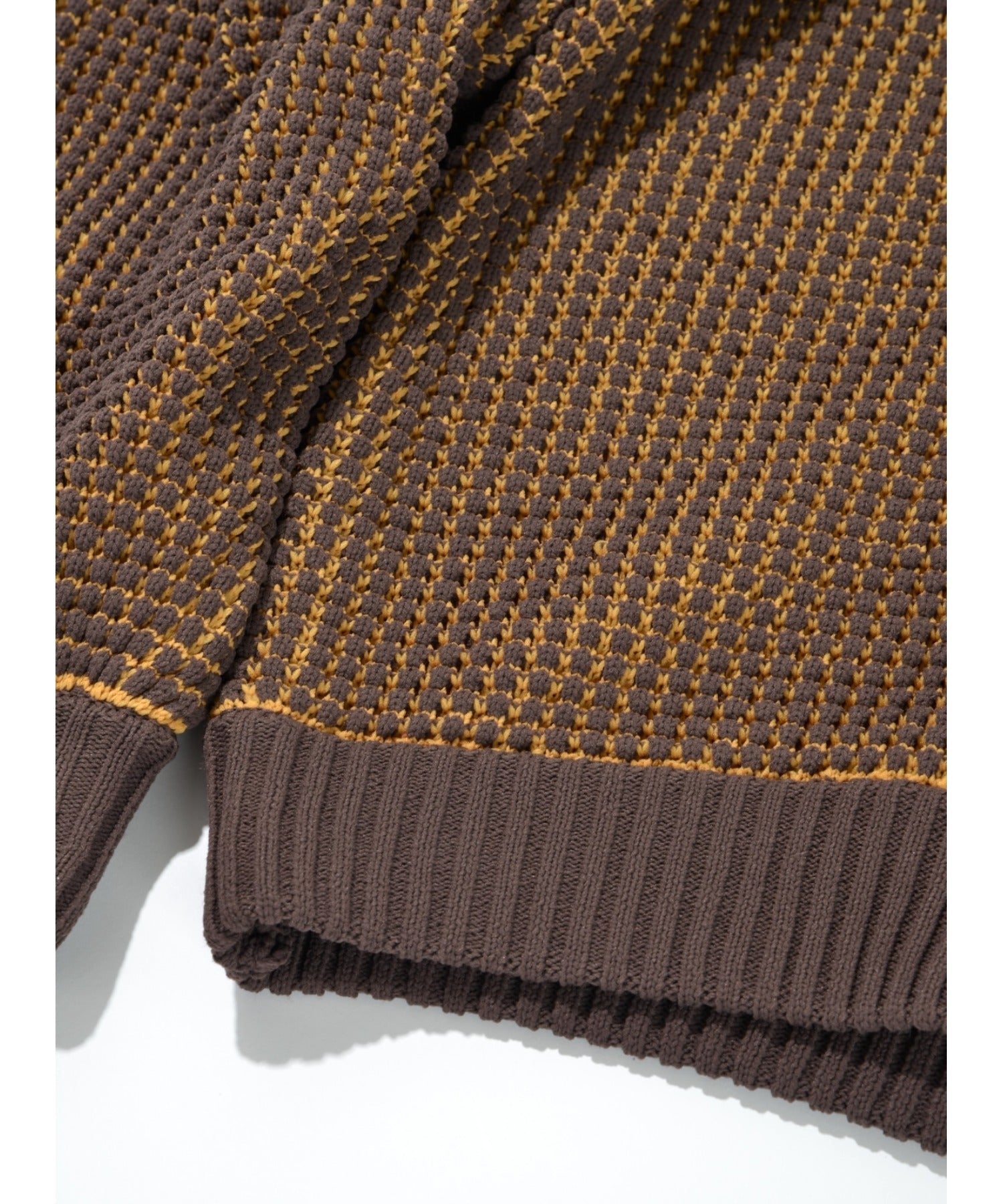 Popcorn knit cardigan - black